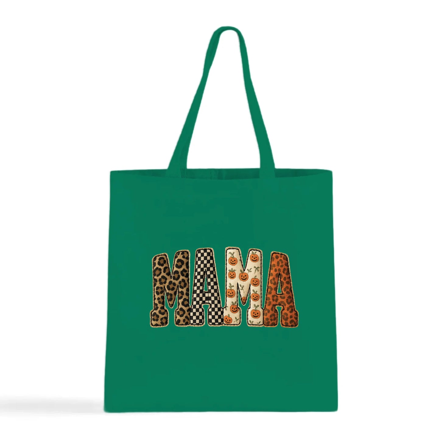 Fall Patchwork "MAMA" Tote Bag