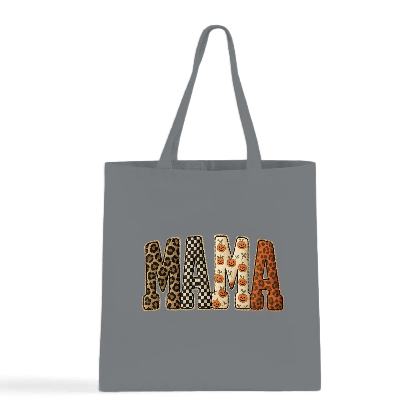Fall Patchwork "MAMA" Tote Bag