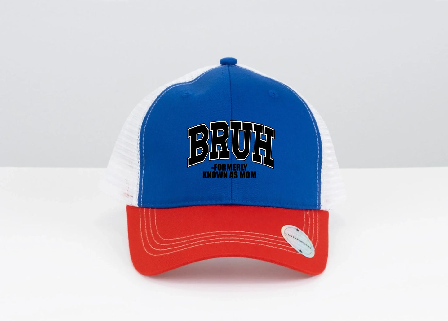 Royal Blue, Red Visor, White