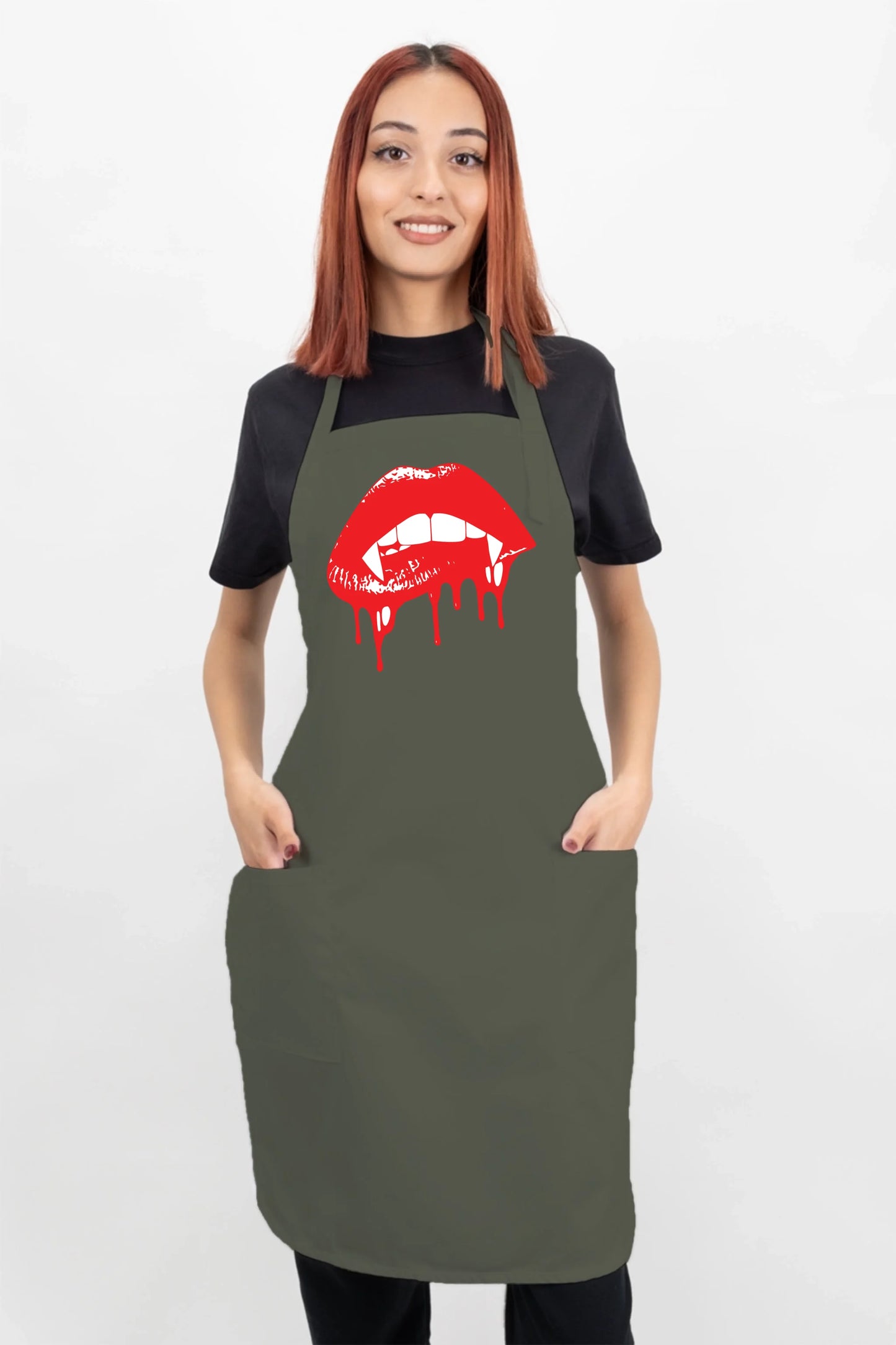 Biting Kiss Apron