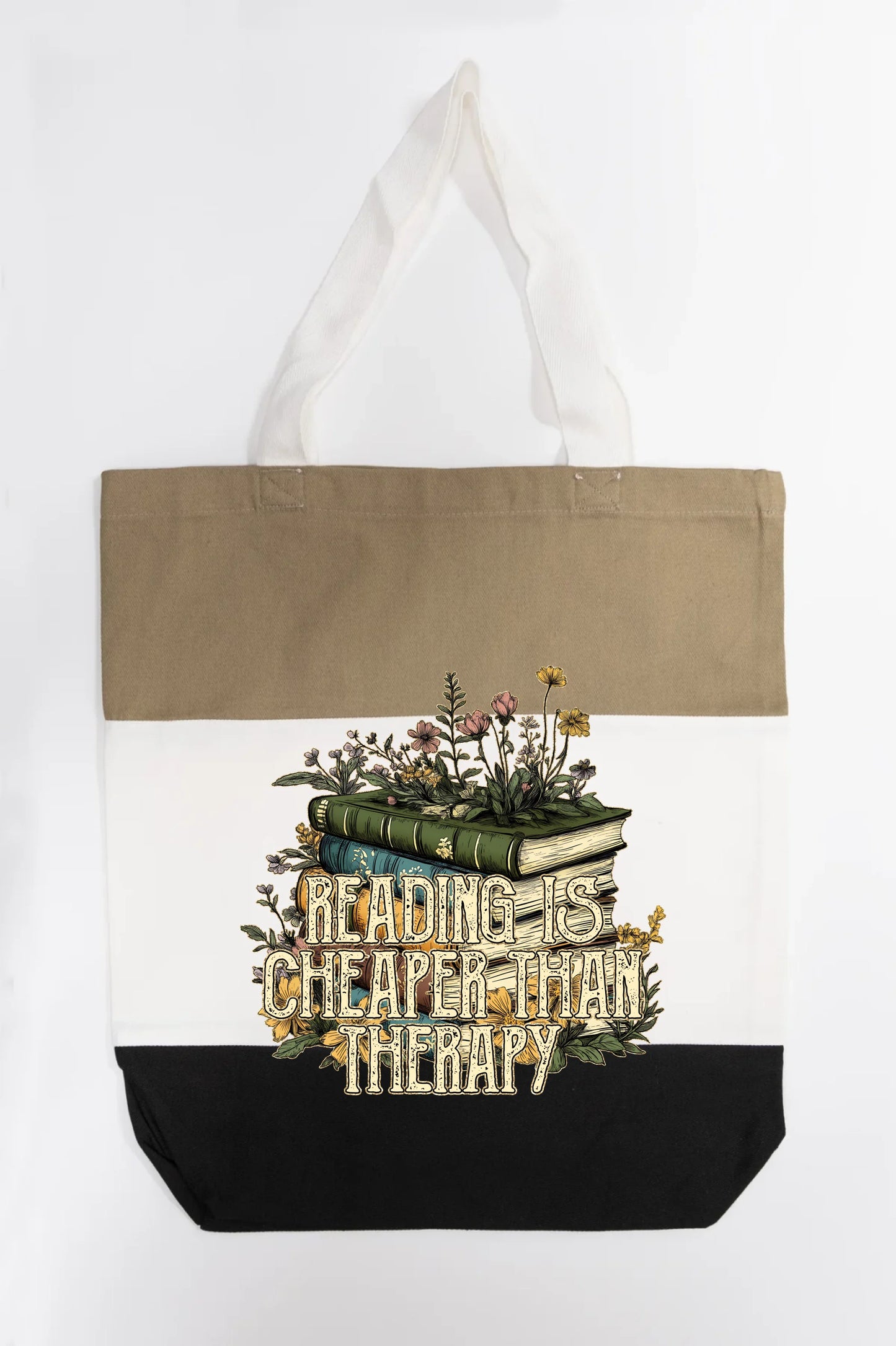 Reading is Cheaper than Therapy Tote Bag