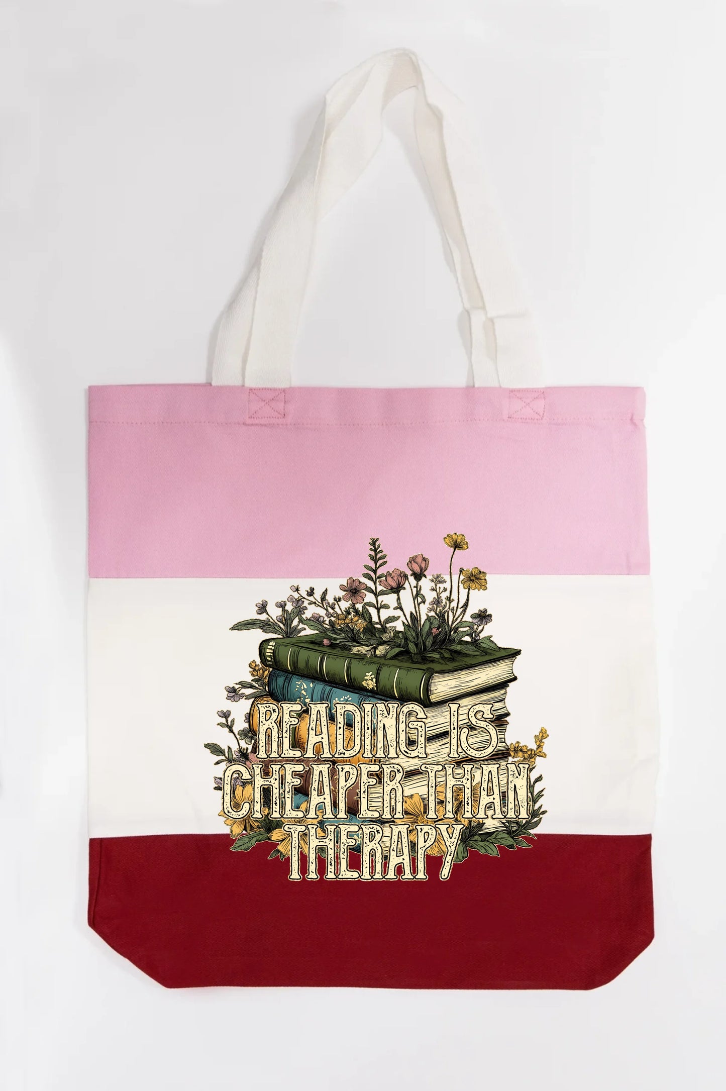Reading is Cheaper than Therapy Tote Bag