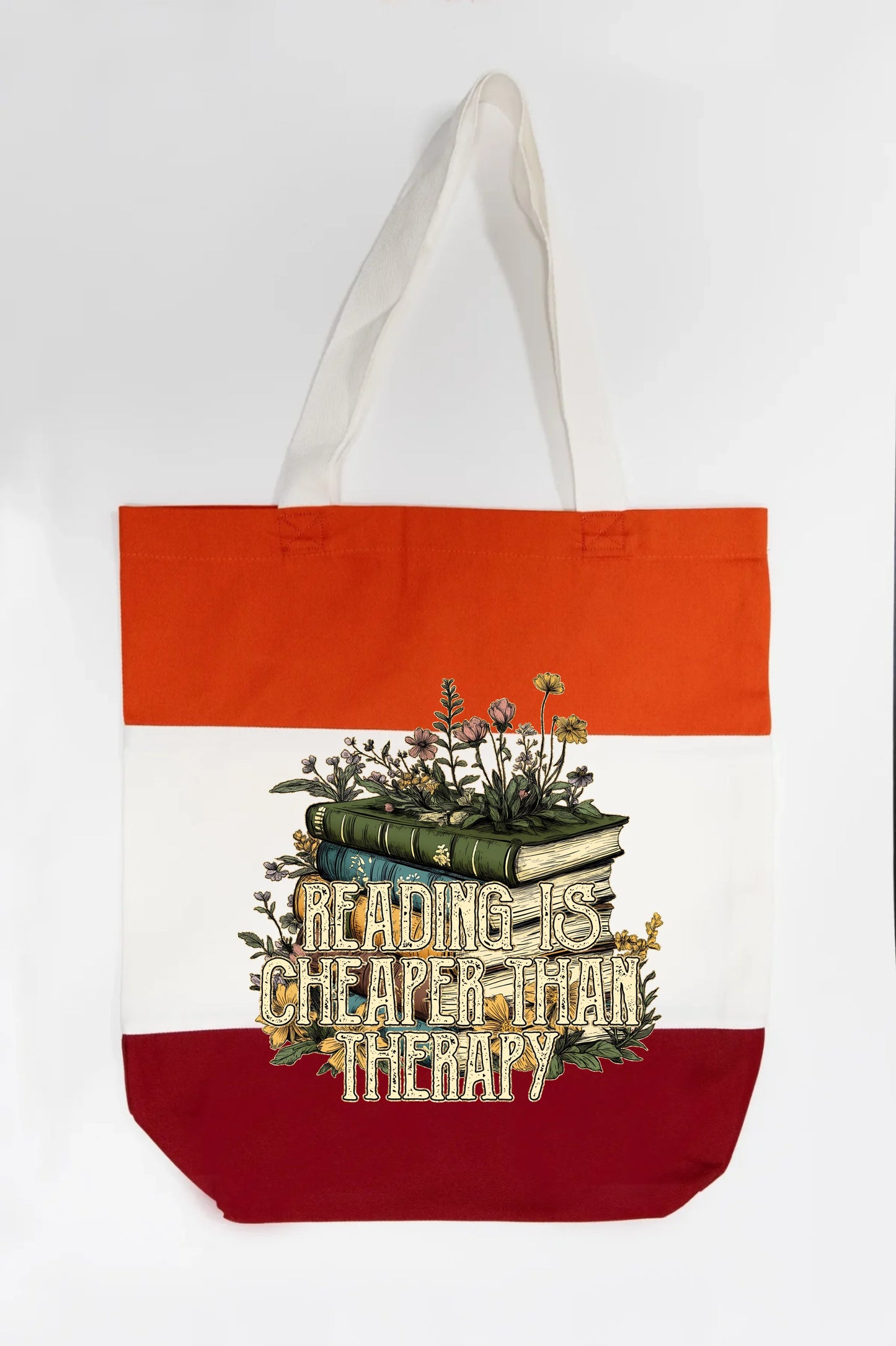 Reading is Cheaper than Therapy Tote Bag