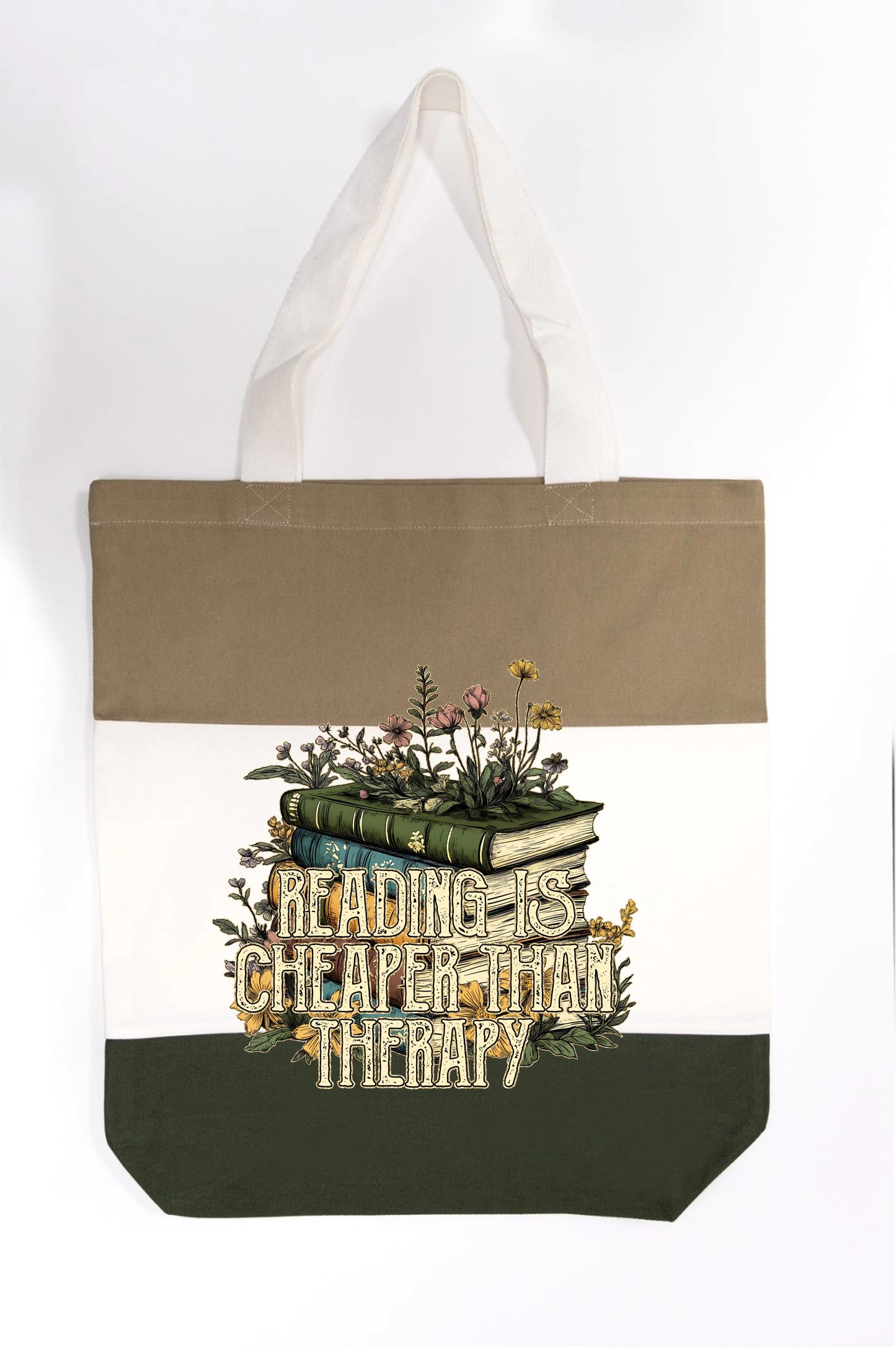 Reading is Cheaper than Therapy Tote Bag