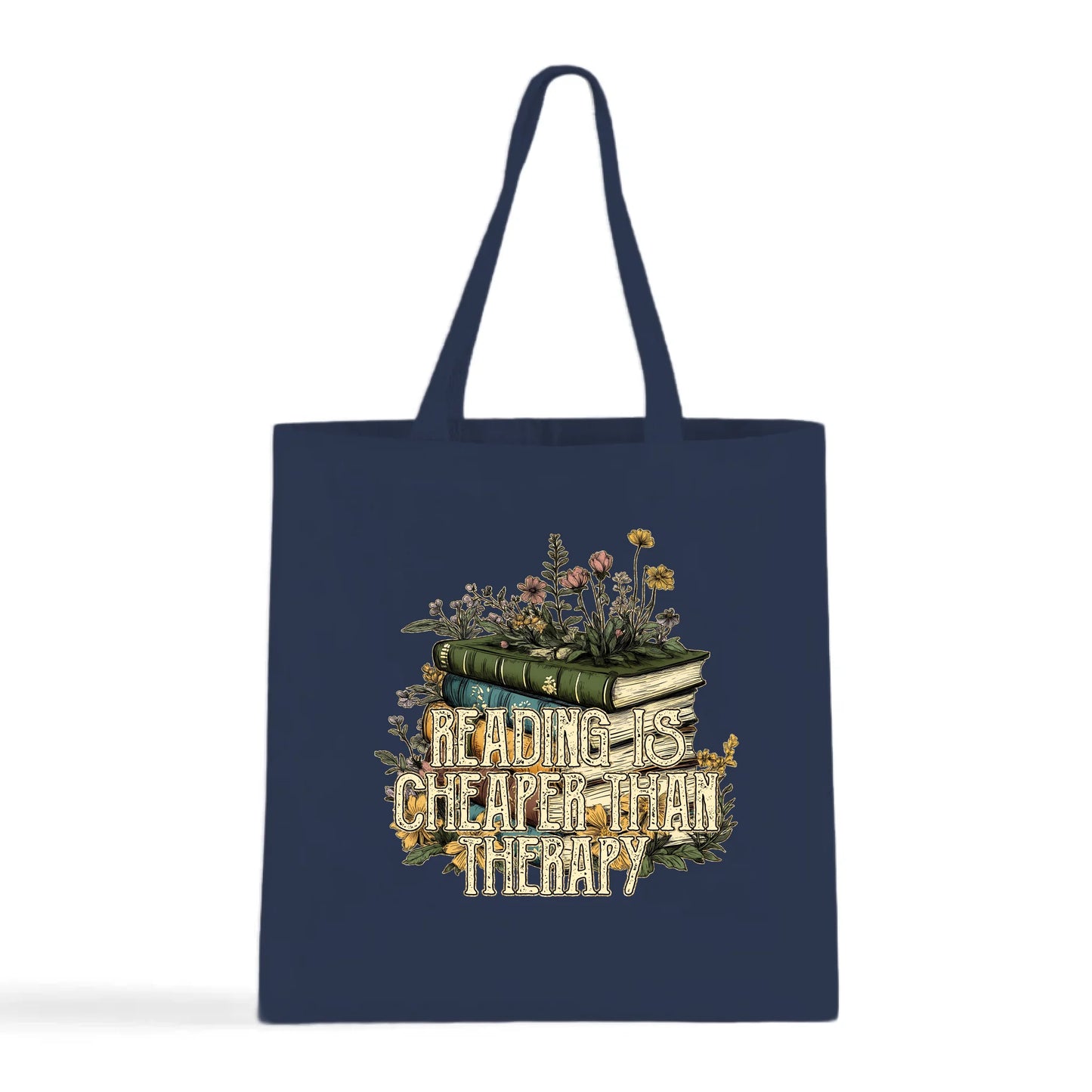 Reading is Cheaper than Therapy Tote Bag