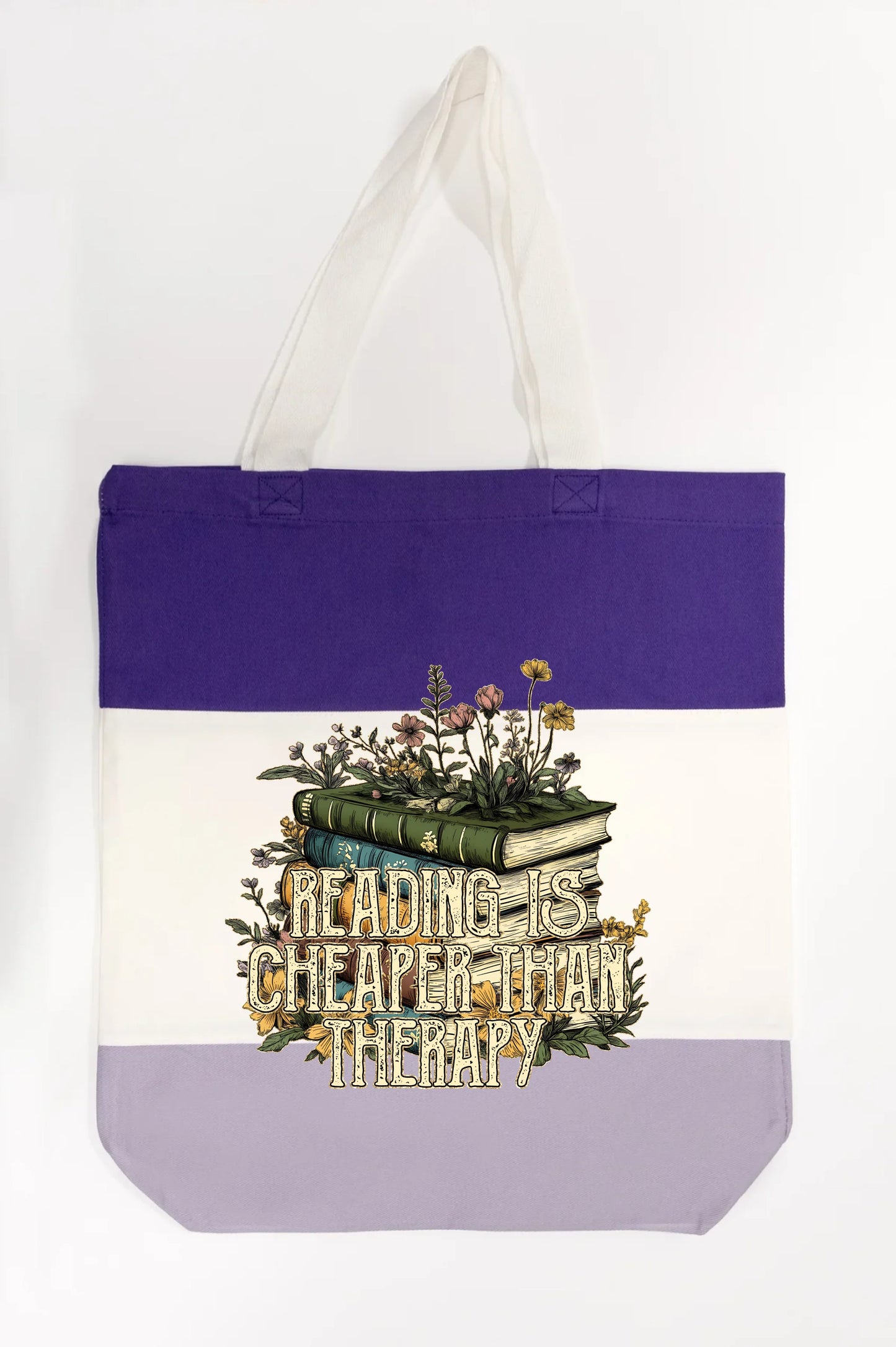 Reading is Cheaper than Therapy Tote Bag