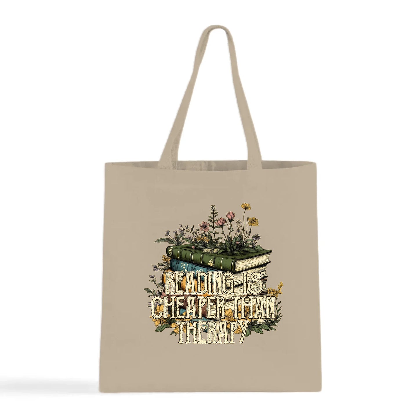 Reading is Cheaper than Therapy Tote Bag