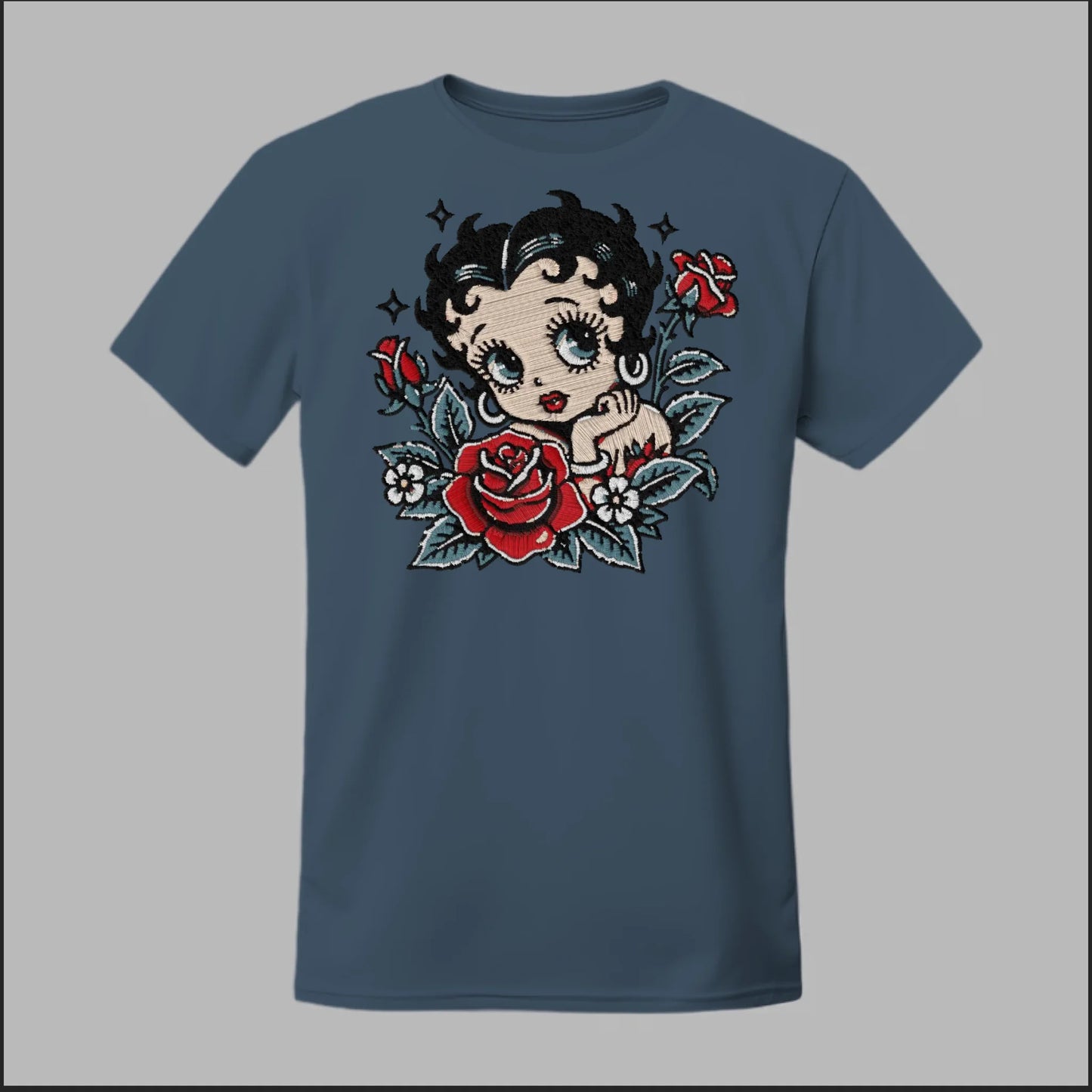 Front Heather Navy