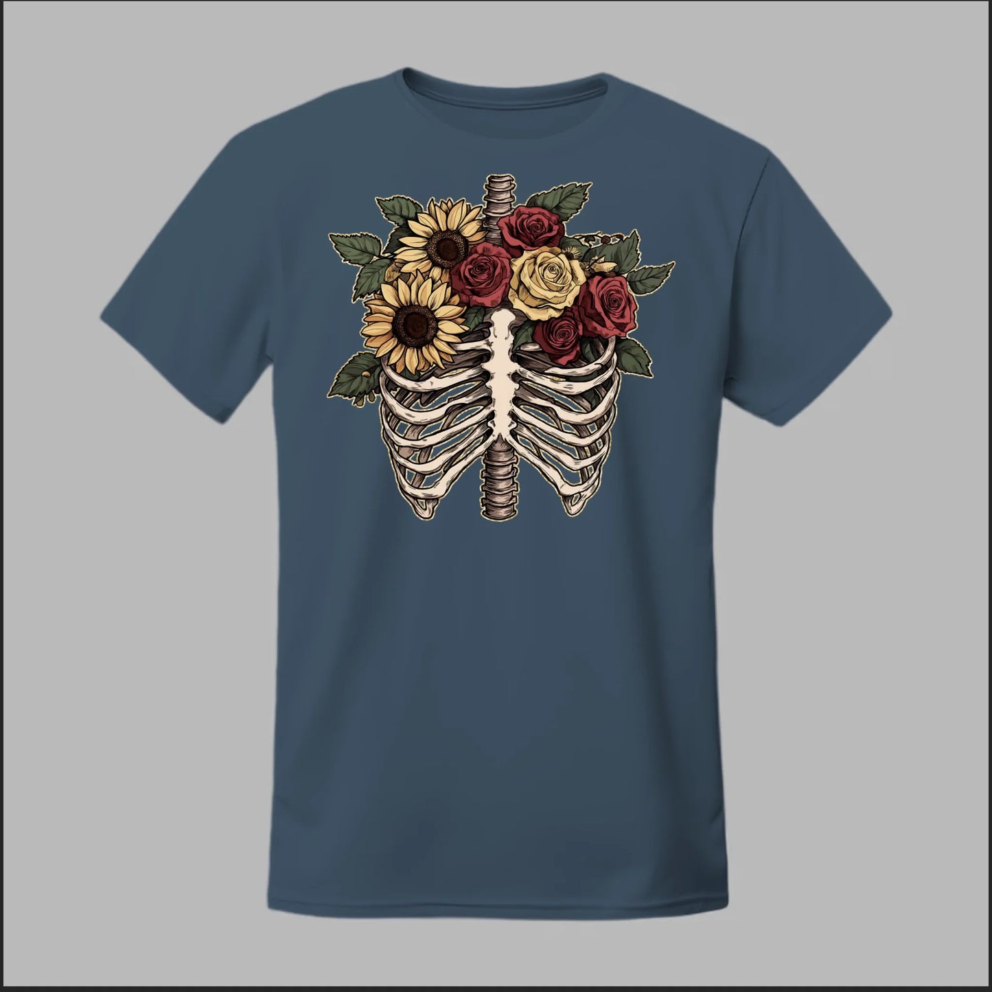 Front Heather Navy