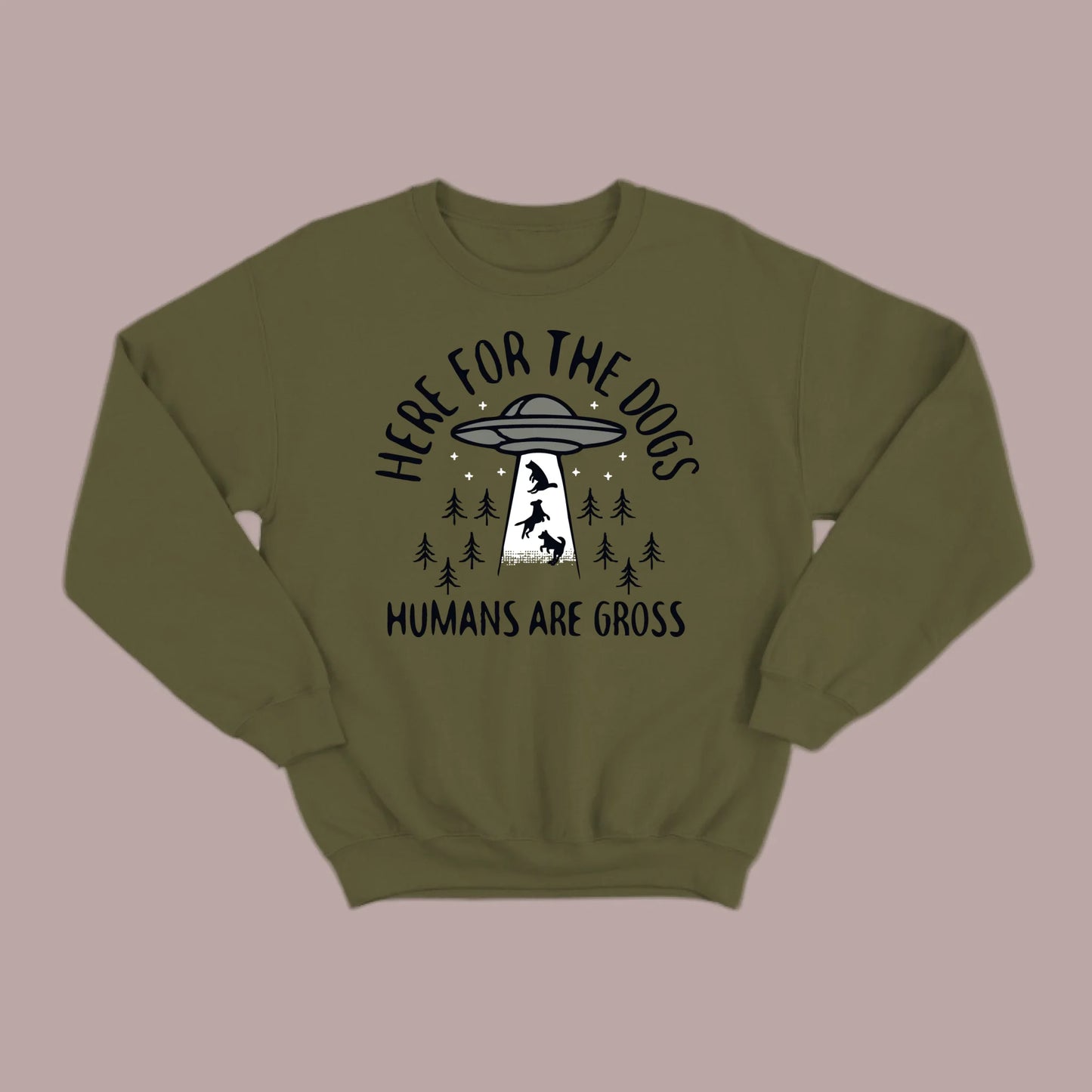 Here for the Dogs Sweatshirt