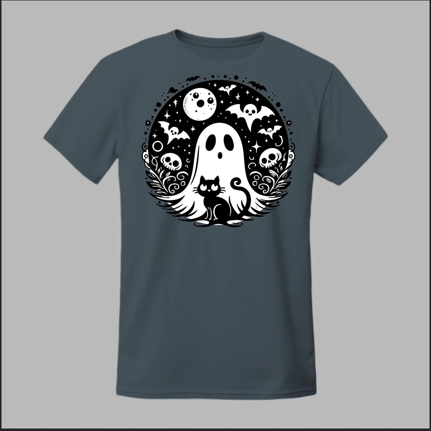 Black Cat Spooky Night Tee