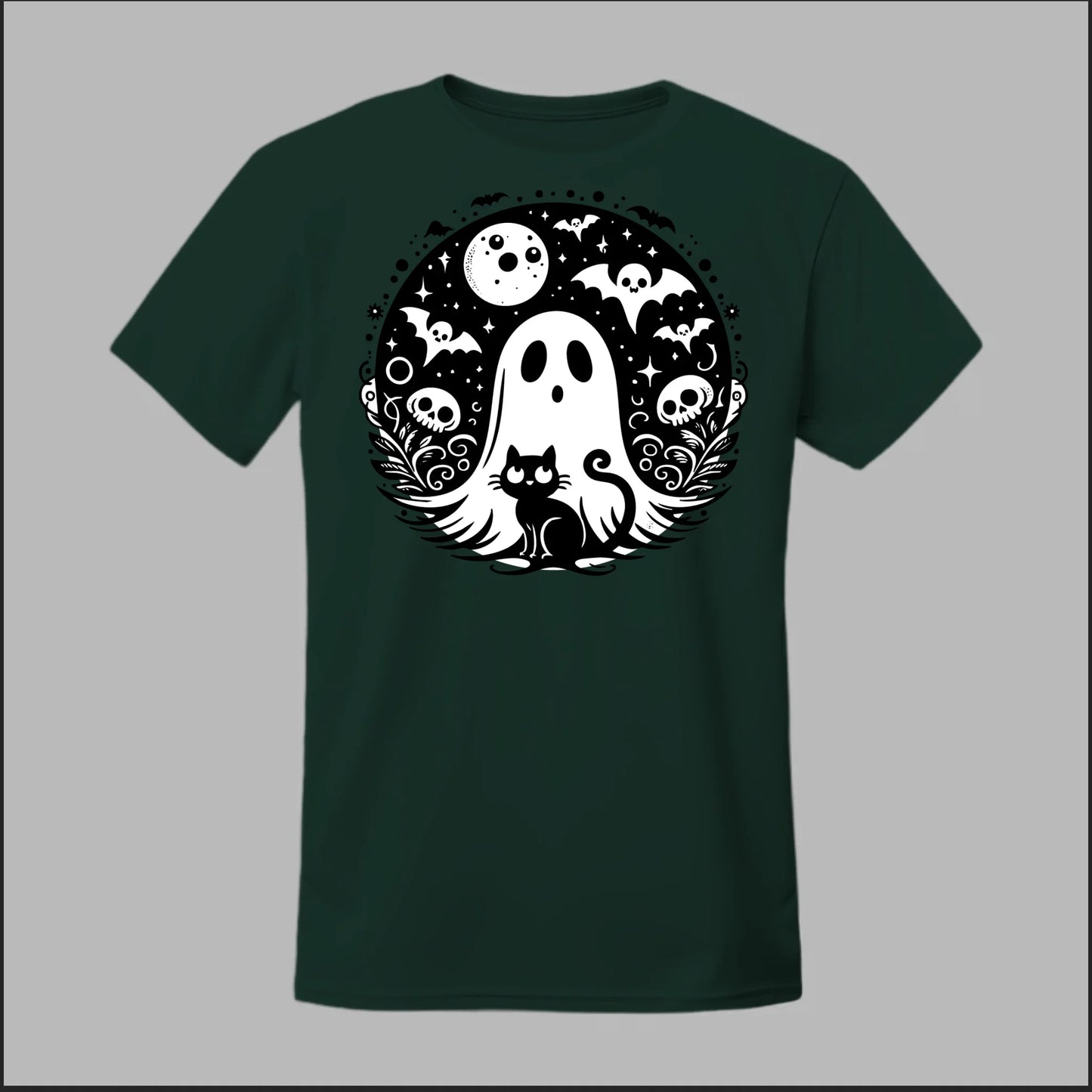 Black Cat Spooky Night Tee