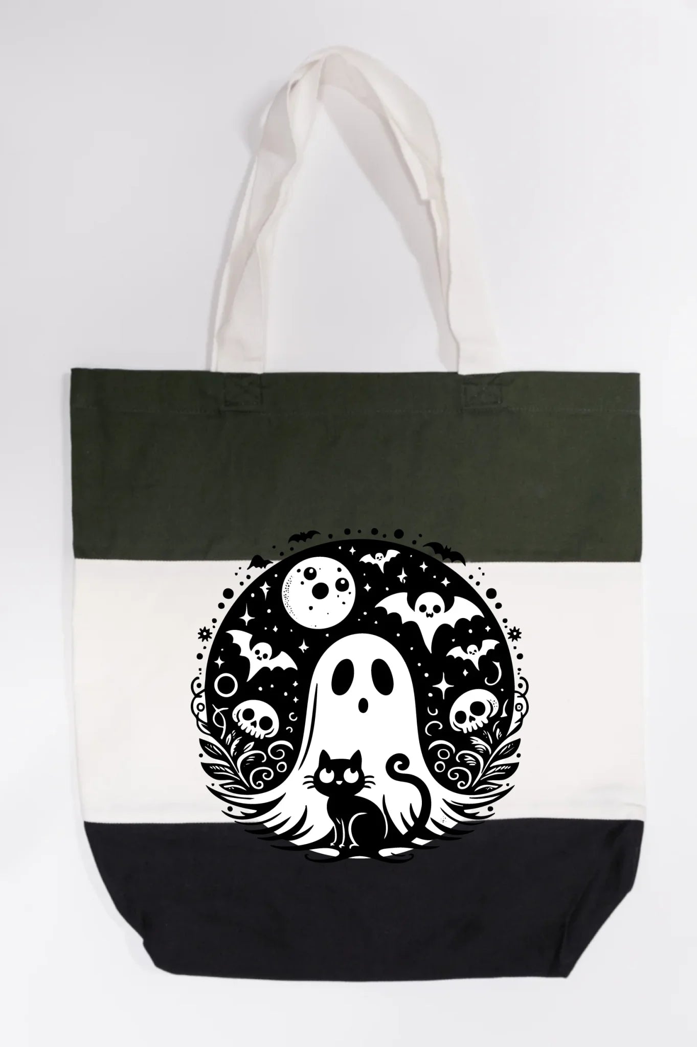 Black Cat Spooky Night Tote Bag