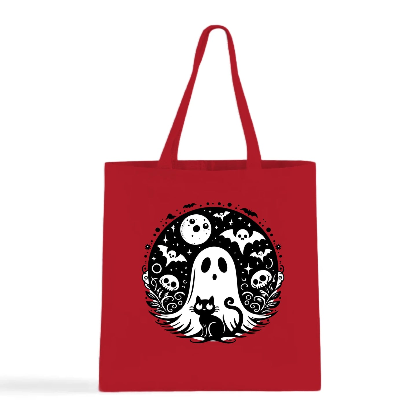 Black Cat Spooky Night Tote Bag