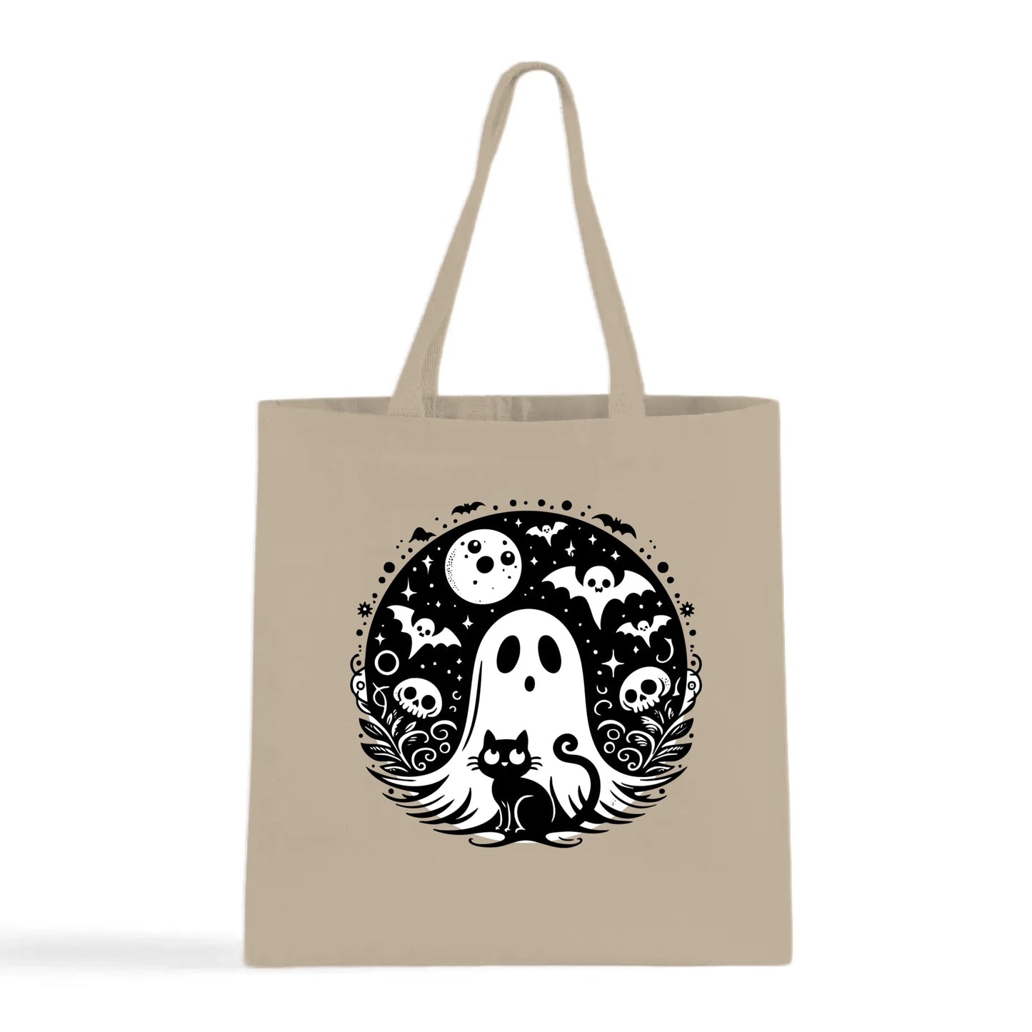 Black Cat Spooky Night Tote Bag