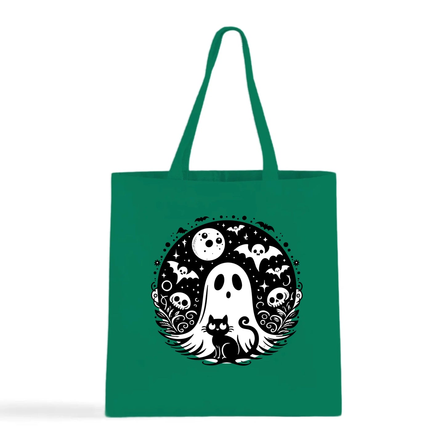 Black Cat Spooky Night Tote Bag