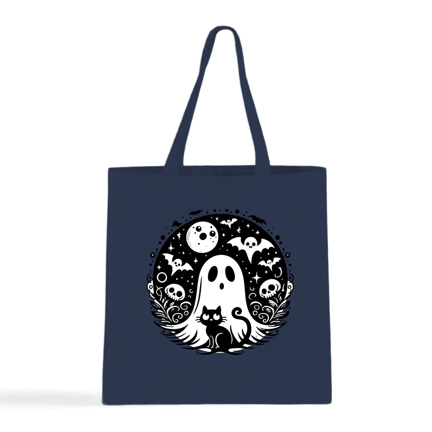 Black Cat Spooky Night Tote Bag