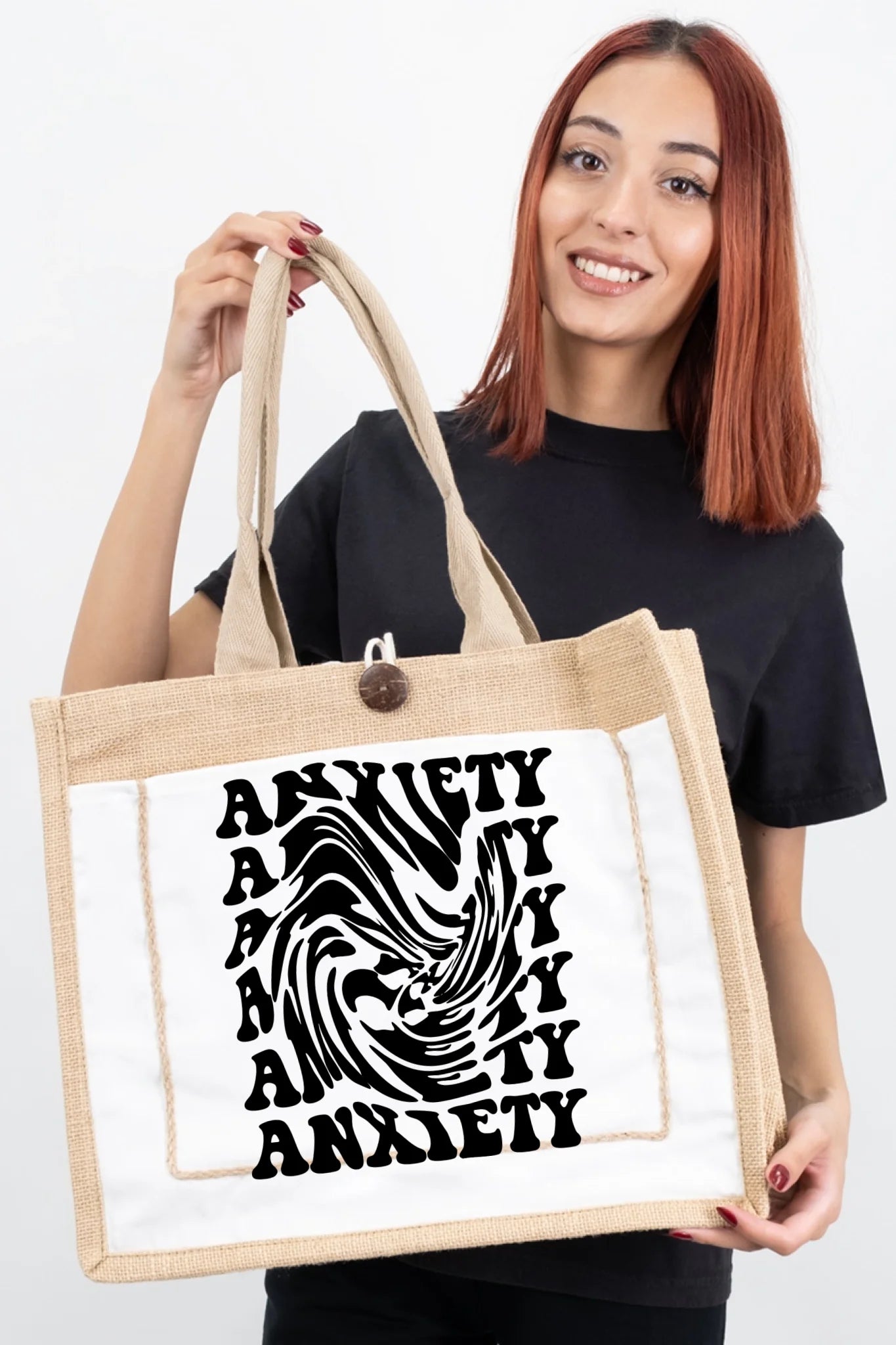 Anxiety Swirl Tote Bag