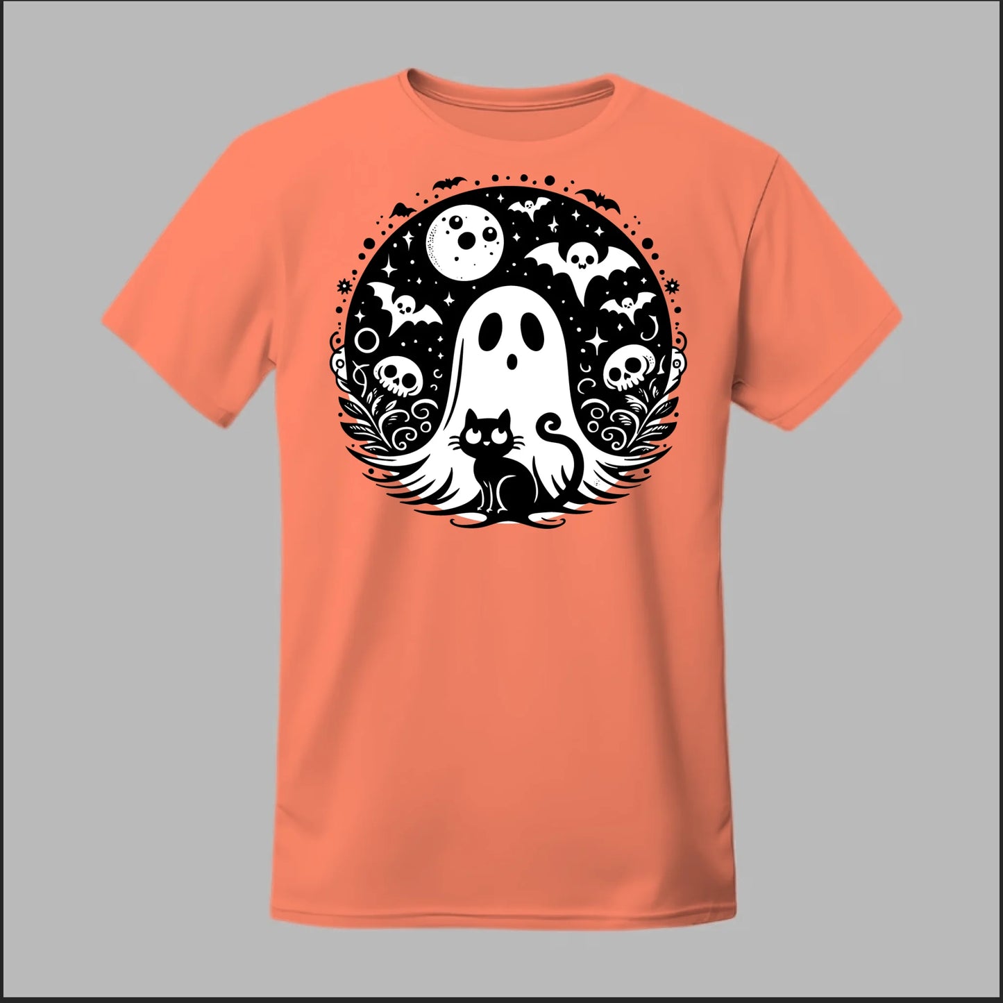 Black Cat Spooky Night Tee