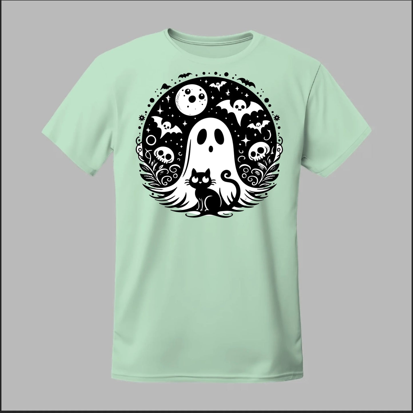 Black Cat Spooky Night Tee