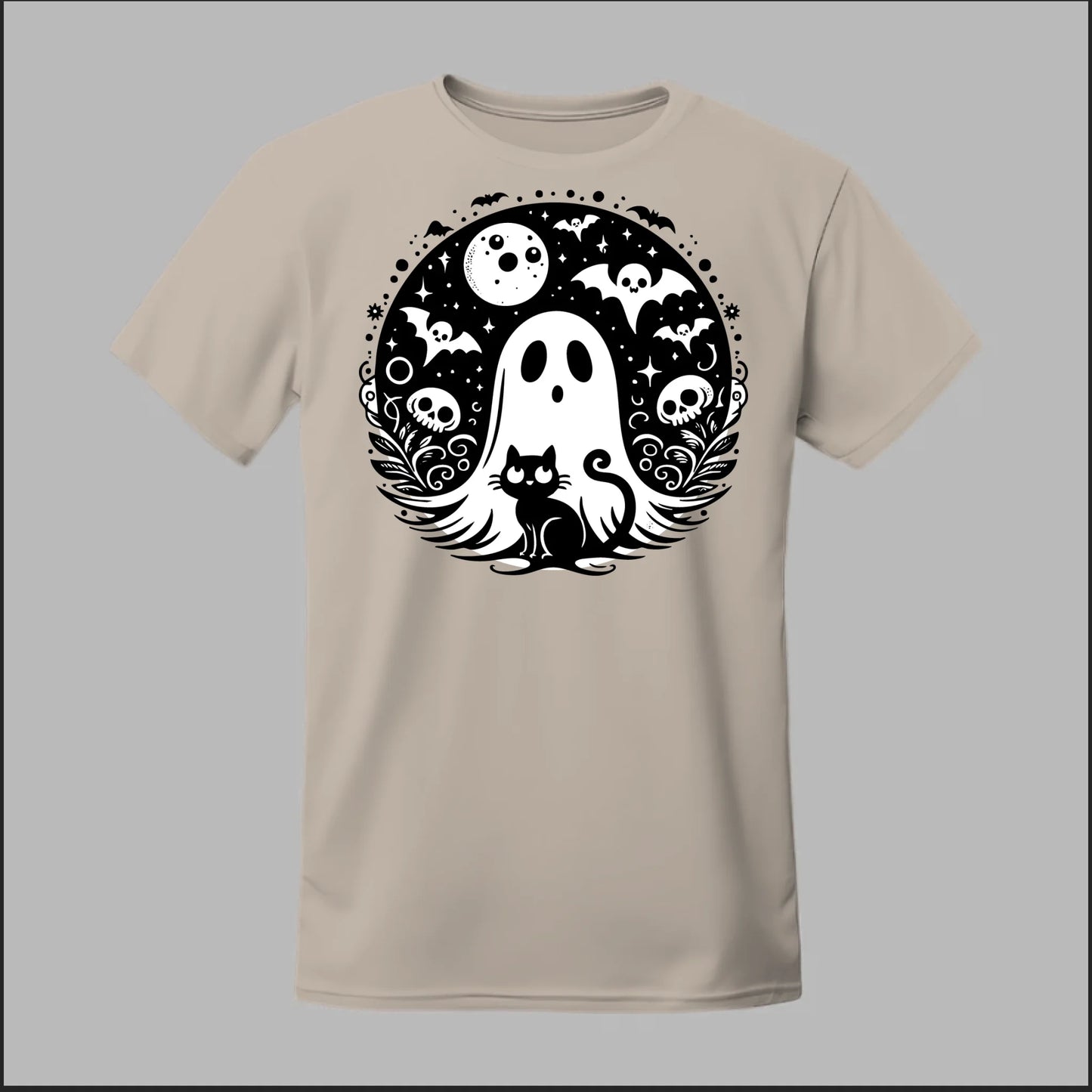Black Cat Spooky Night Tee