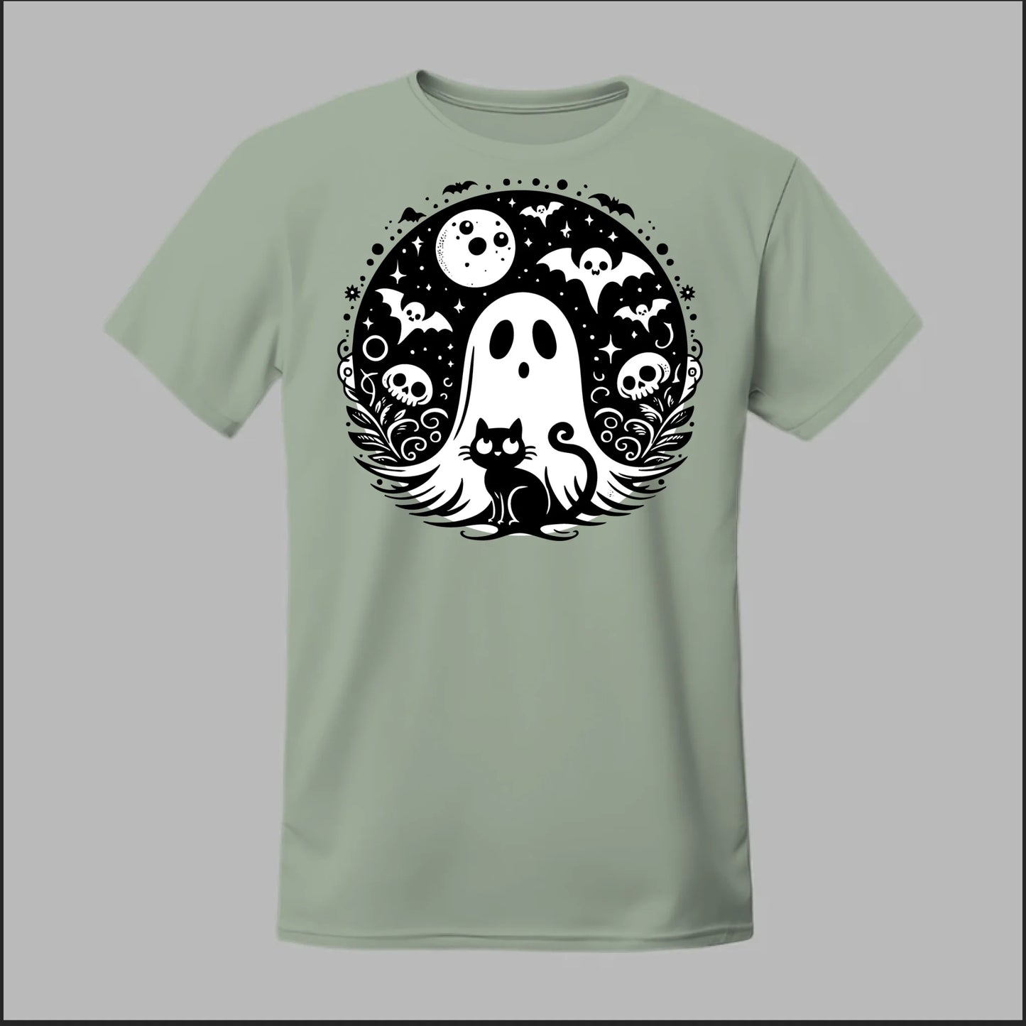 Black Cat Spooky Night Tee