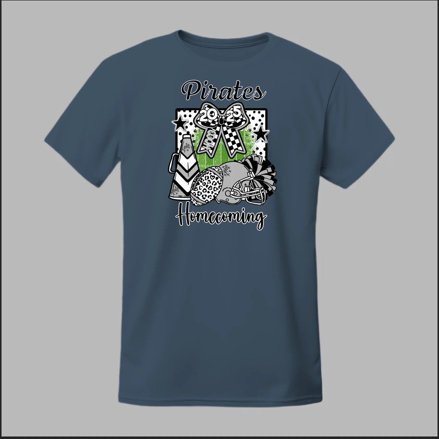 Front Heather Navy