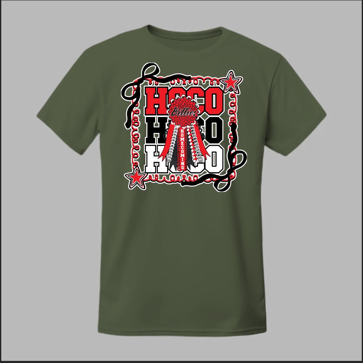 Front Military Green