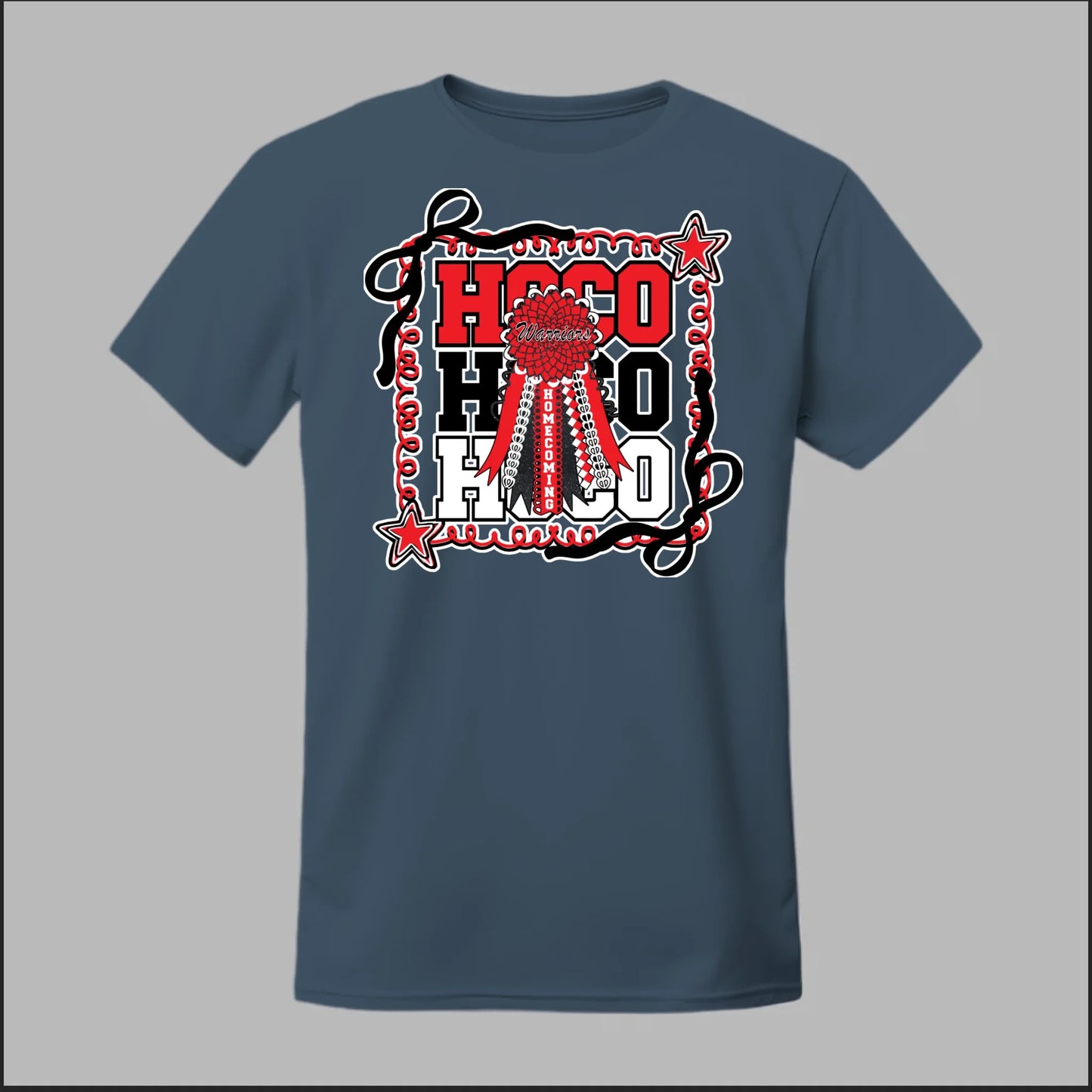 Front Heather Navy