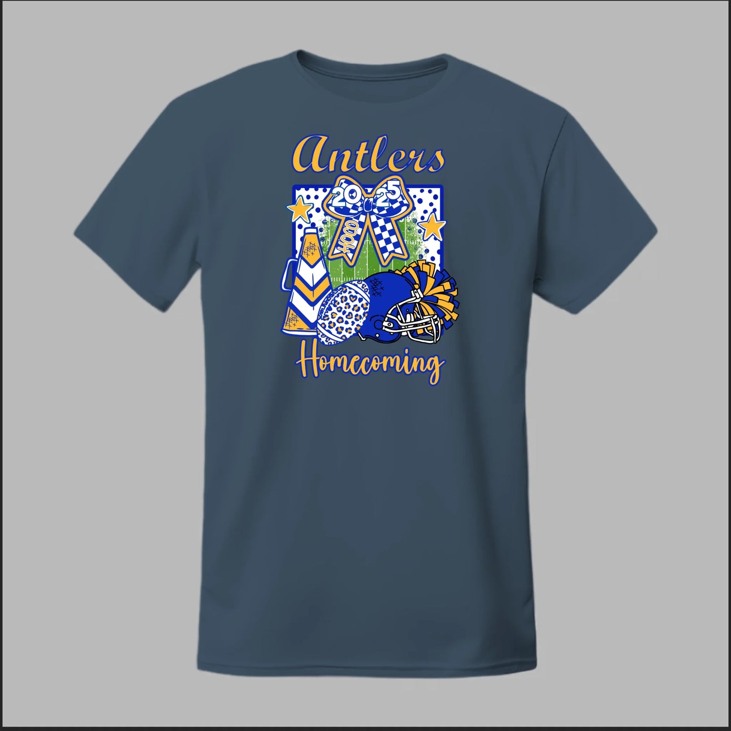 Front Heather Navy