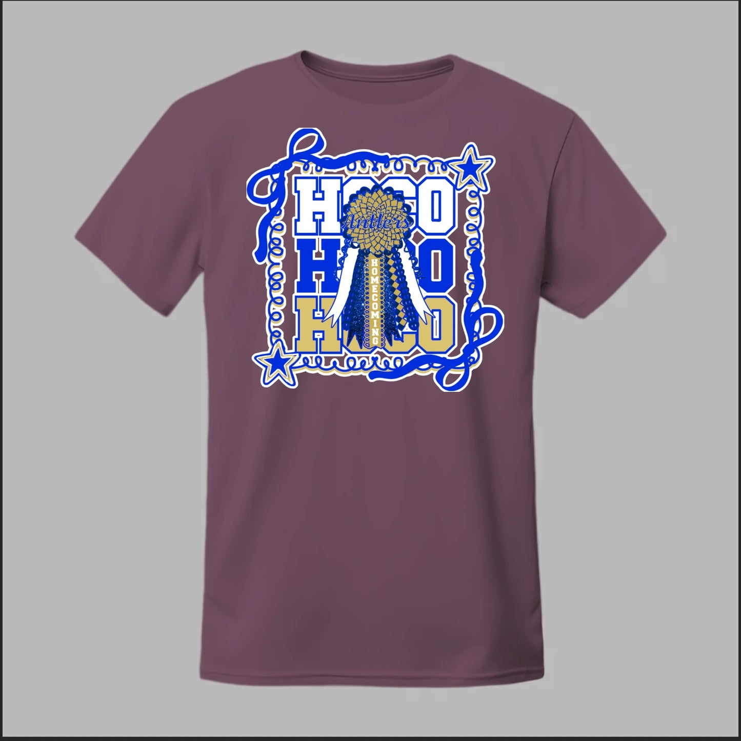 Front Heather Maroon