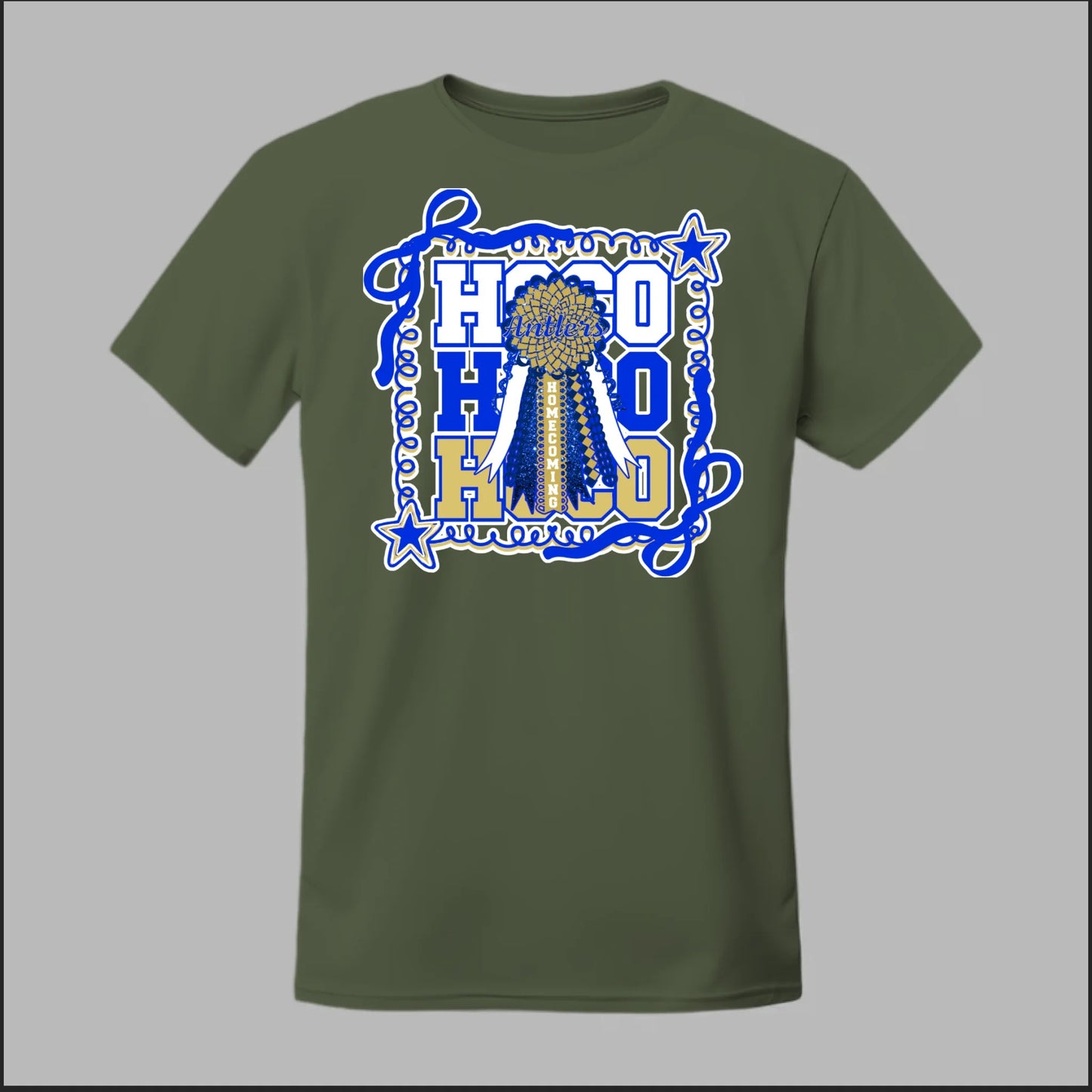 Front Military Green
