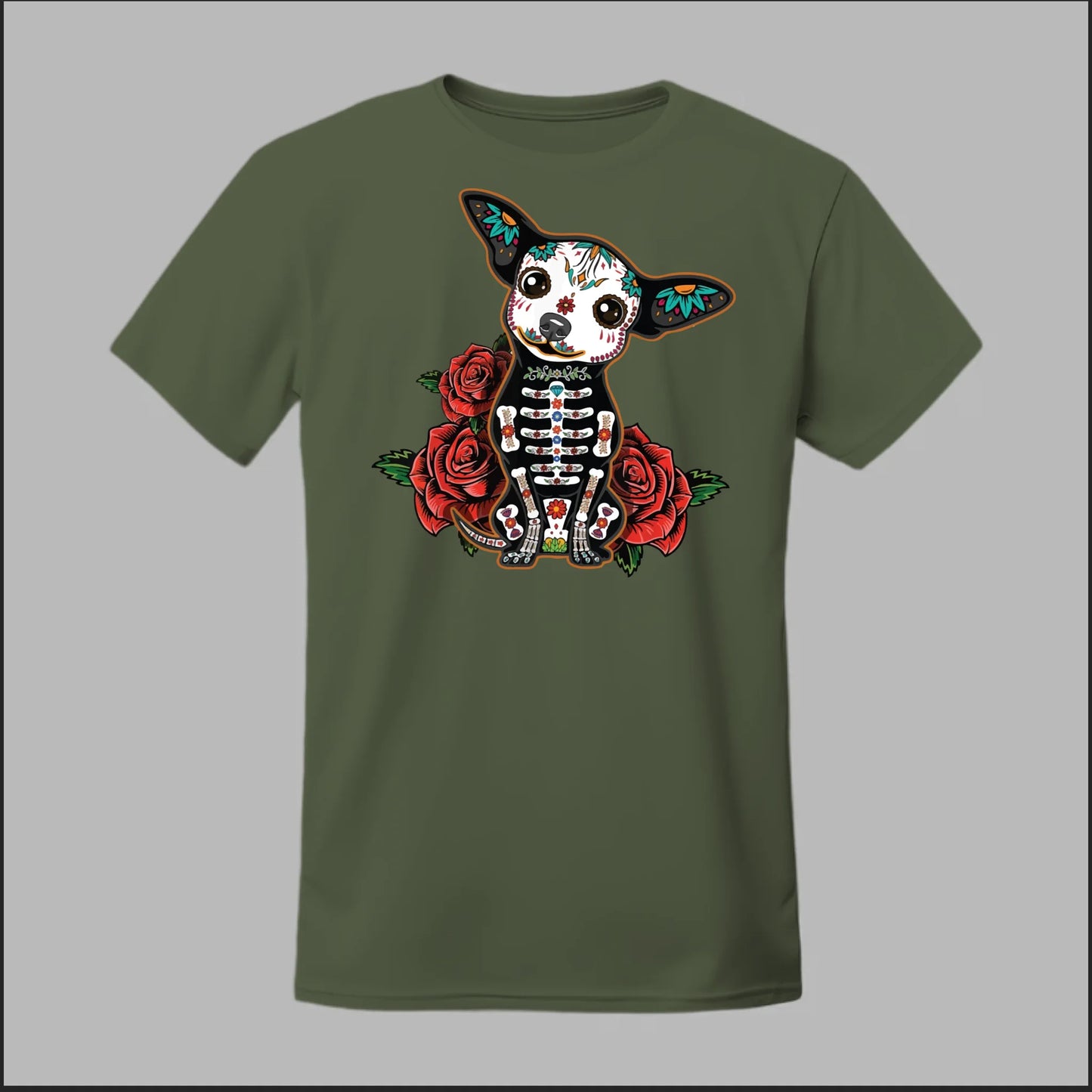 Day of the Dead Chihuahua Tee