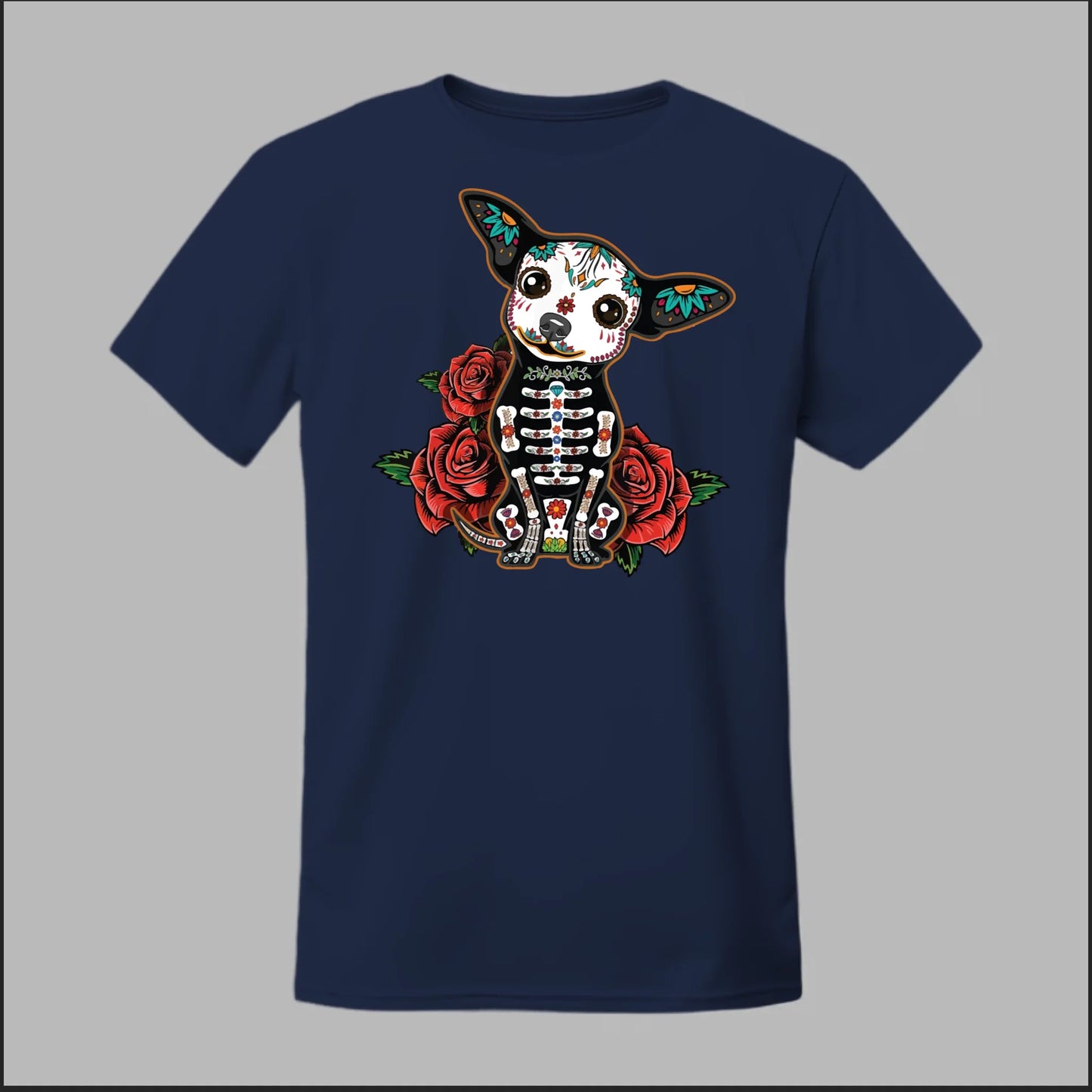 Day of the Dead Chihuahua Tee