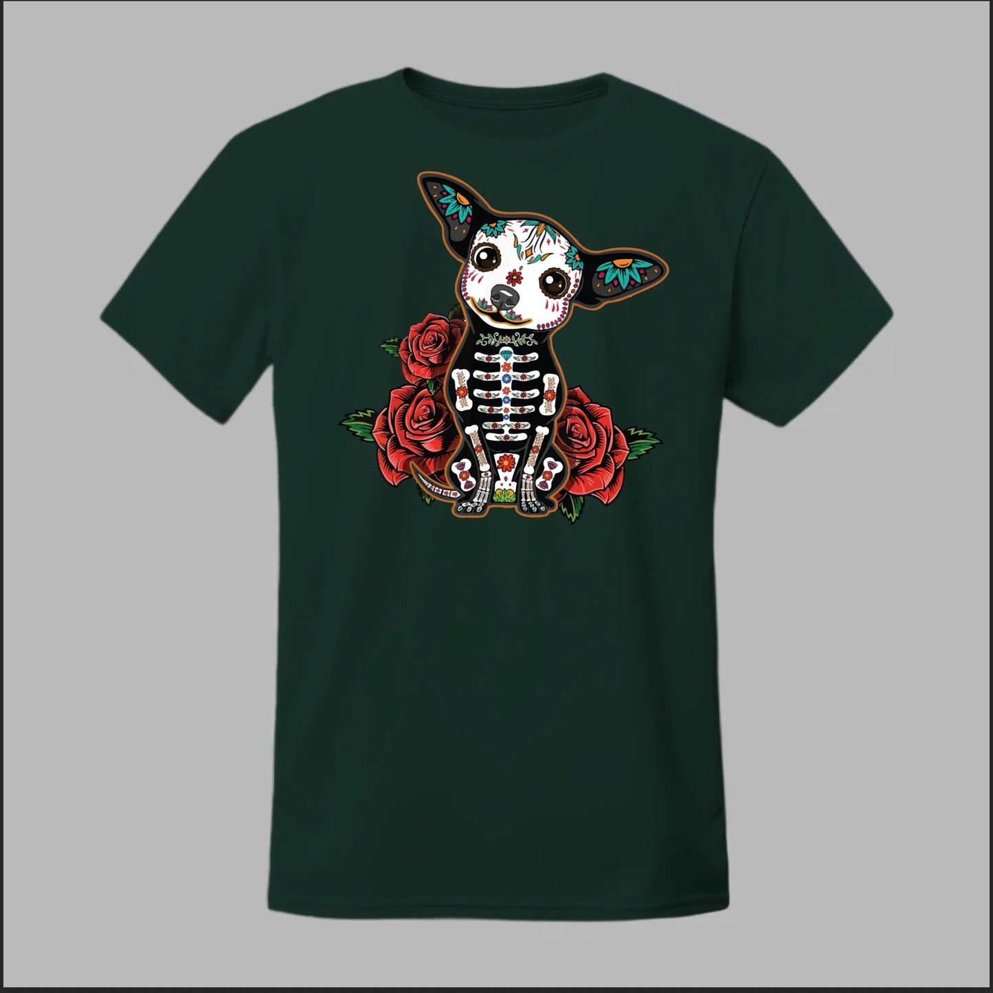 Day of the Dead Chihuahua Tee