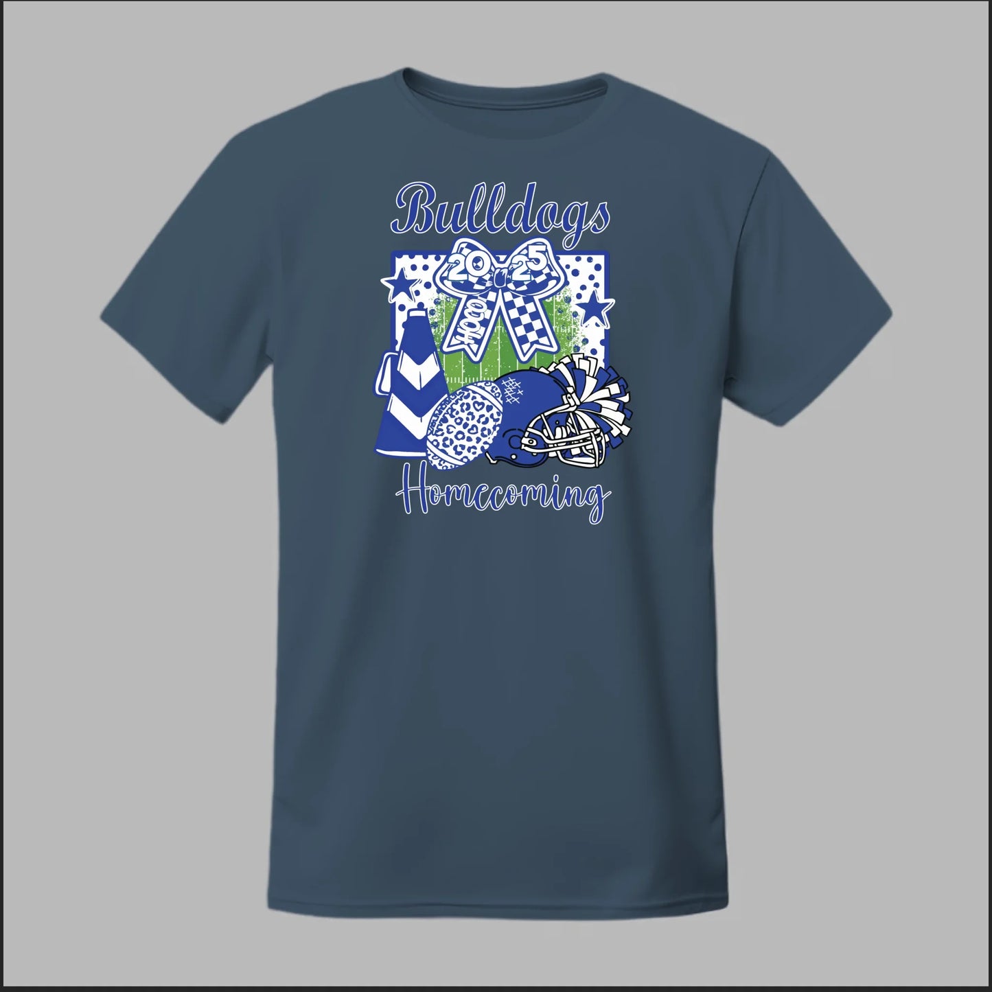Front Heather Navy