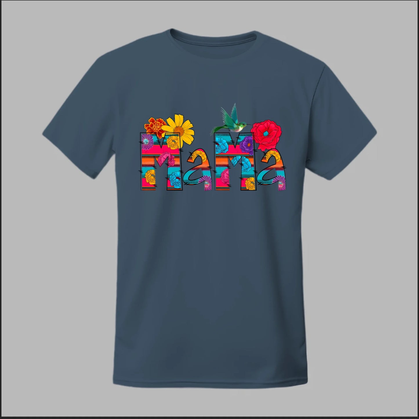 Front Heather Navy