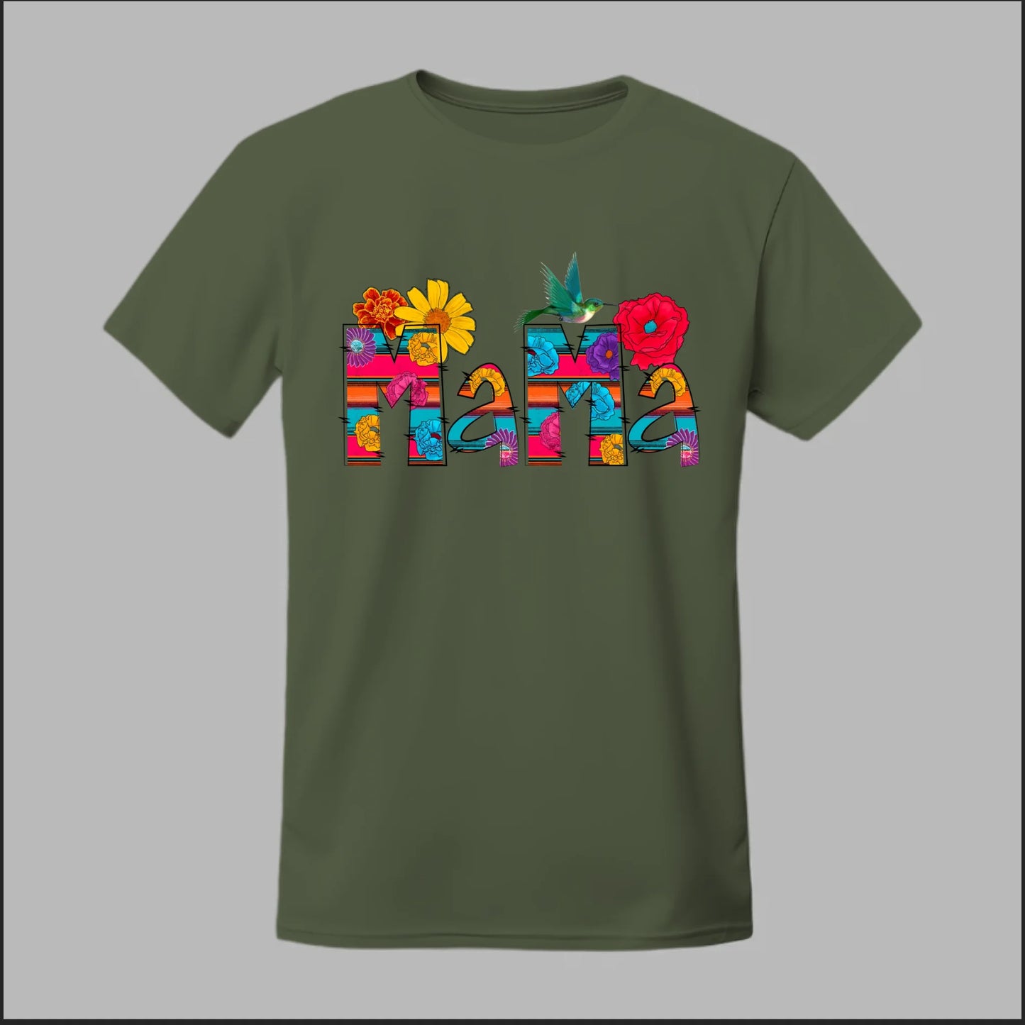 Front Military Green
