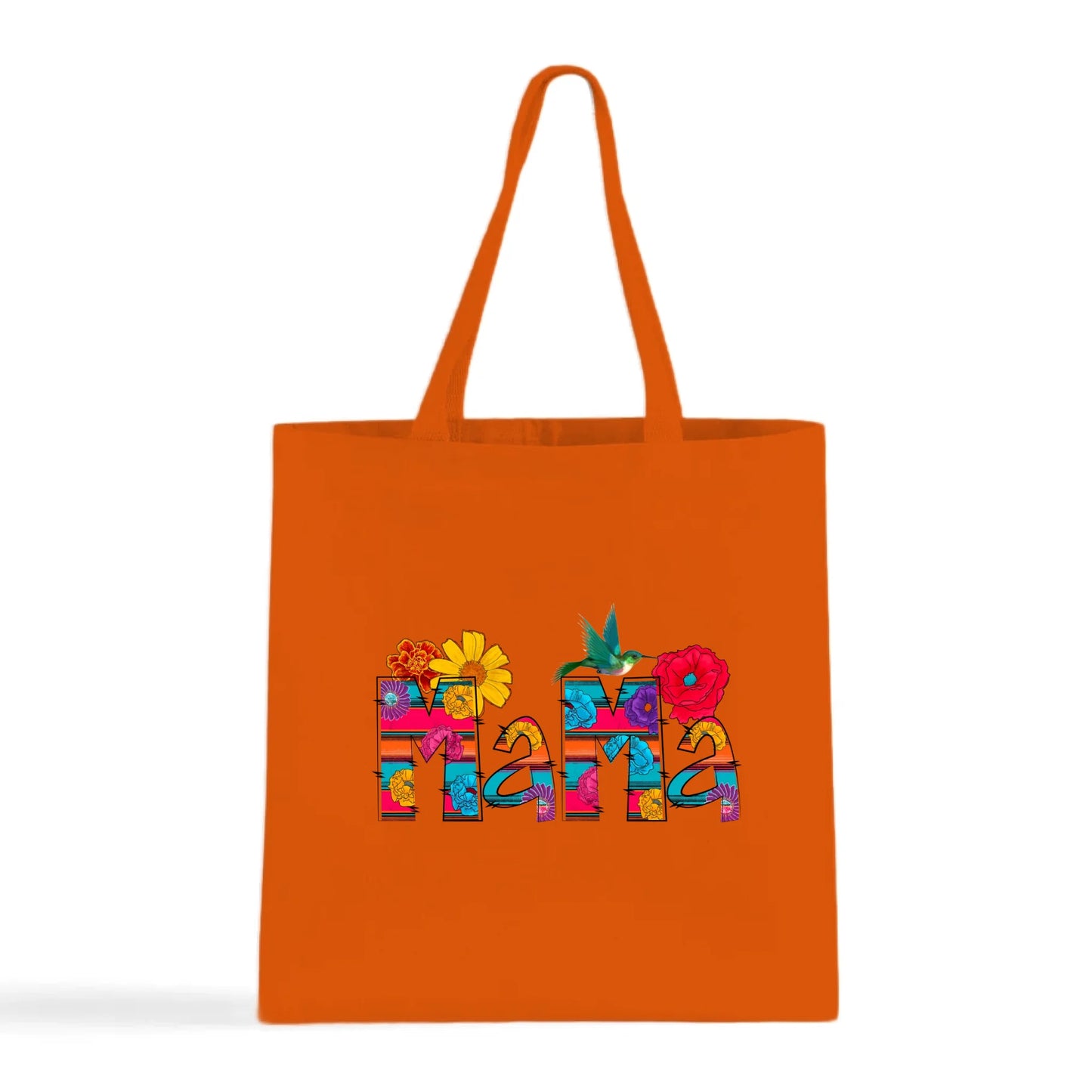 Vibrant Floral Serape Mama Tote Bag