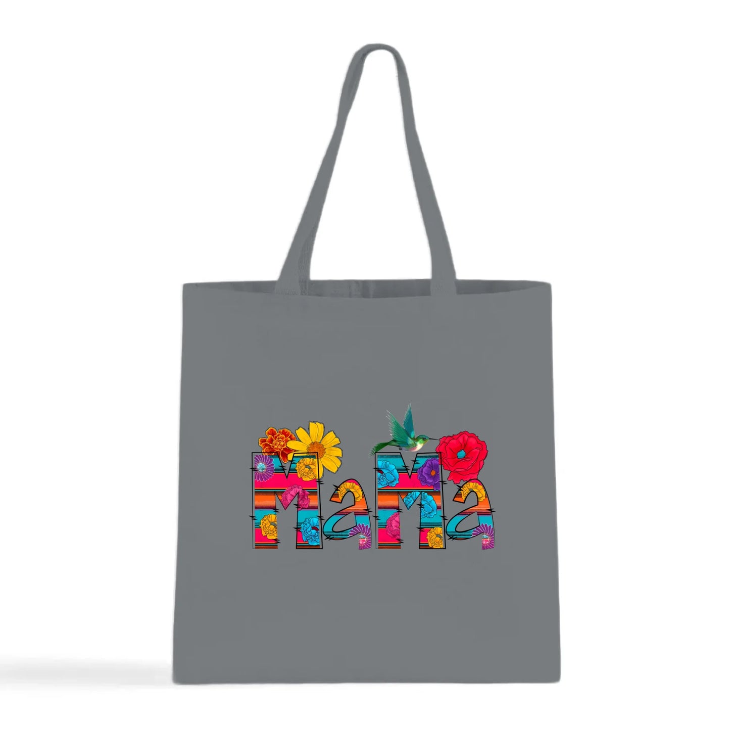 Vibrant Floral Serape Mama Tote Bag