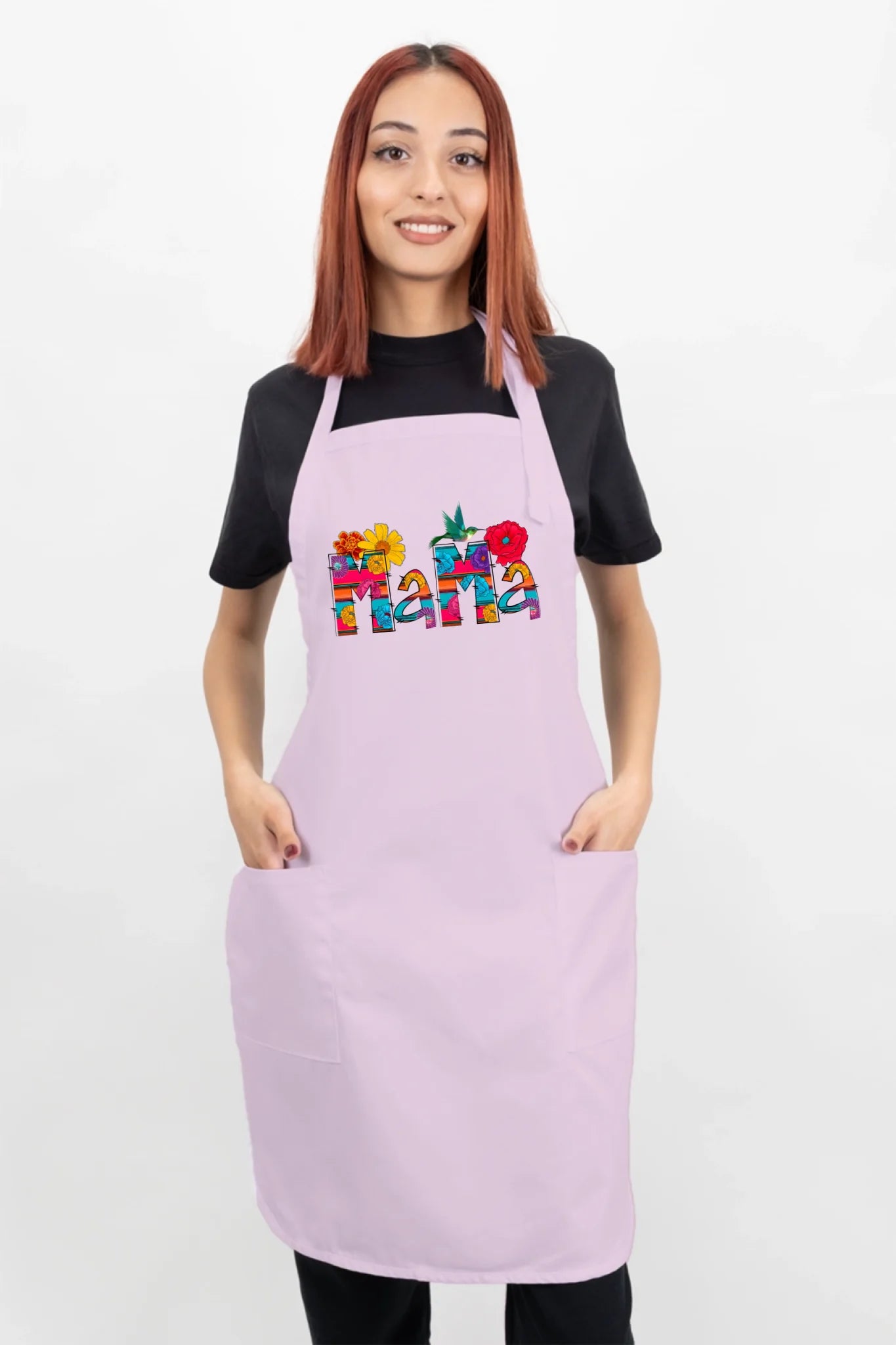 Vibrant Floral Serape Mama Apron