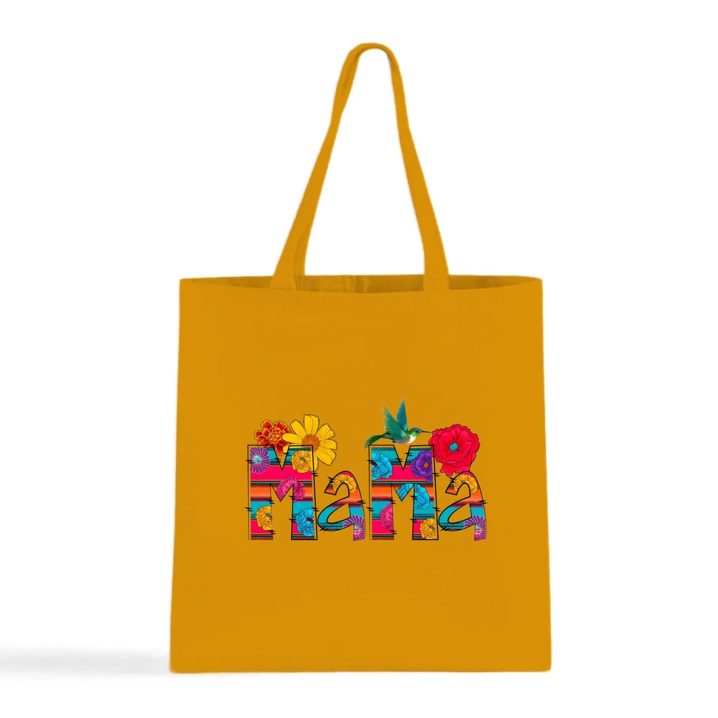 Vibrant Floral Serape Mama Tote Bag