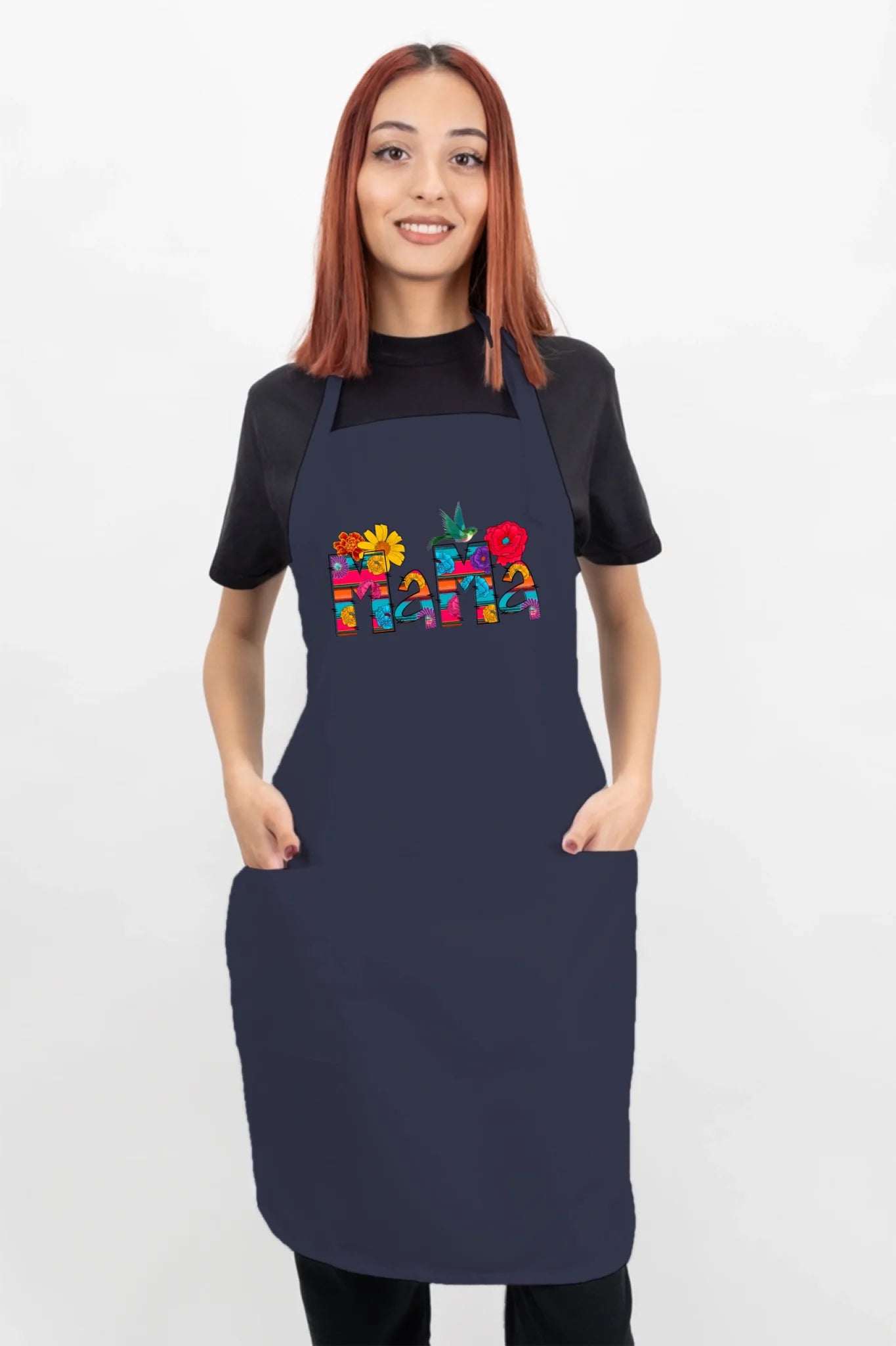 Vibrant Floral Serape Mama Apron