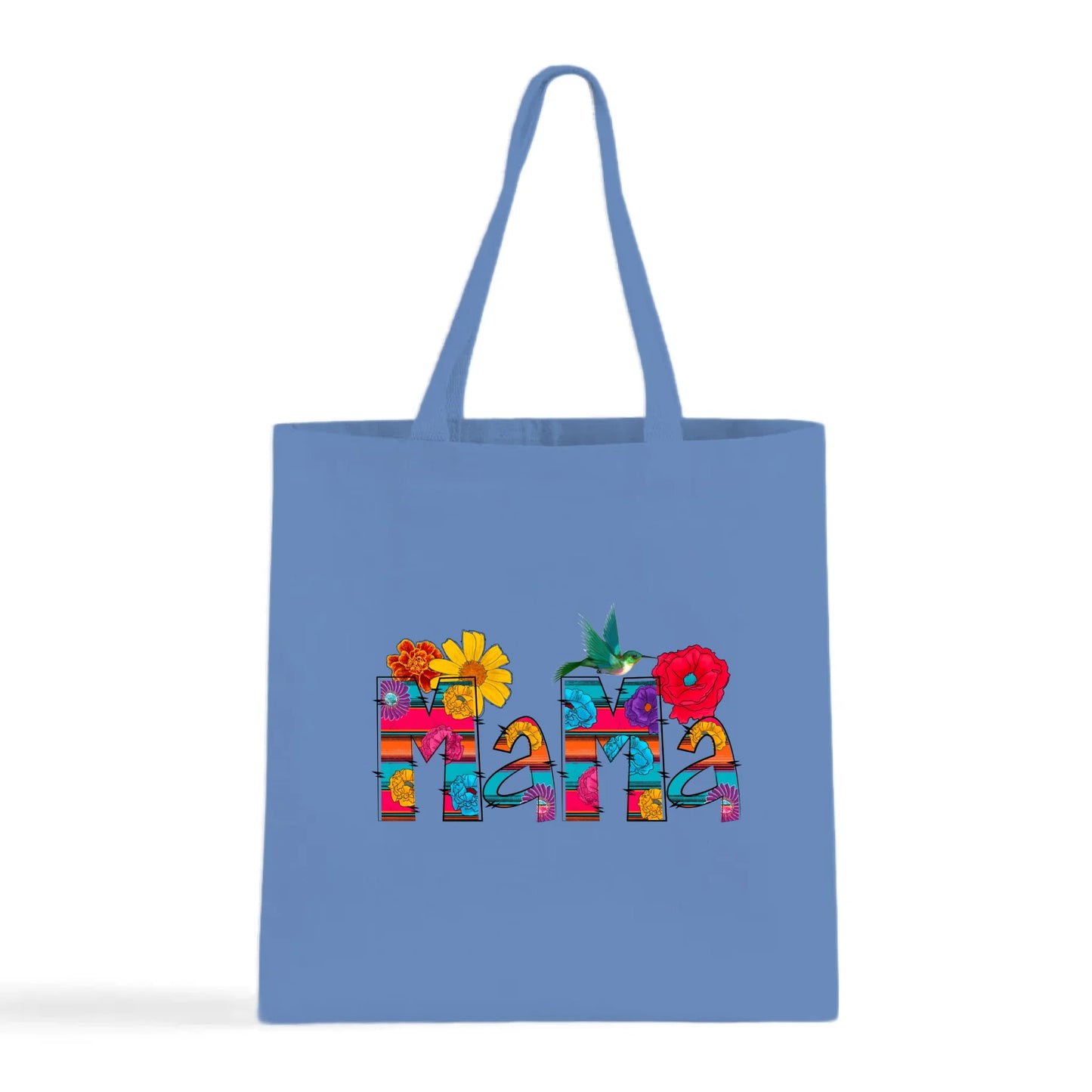Vibrant Floral Serape Mama Tote Bag