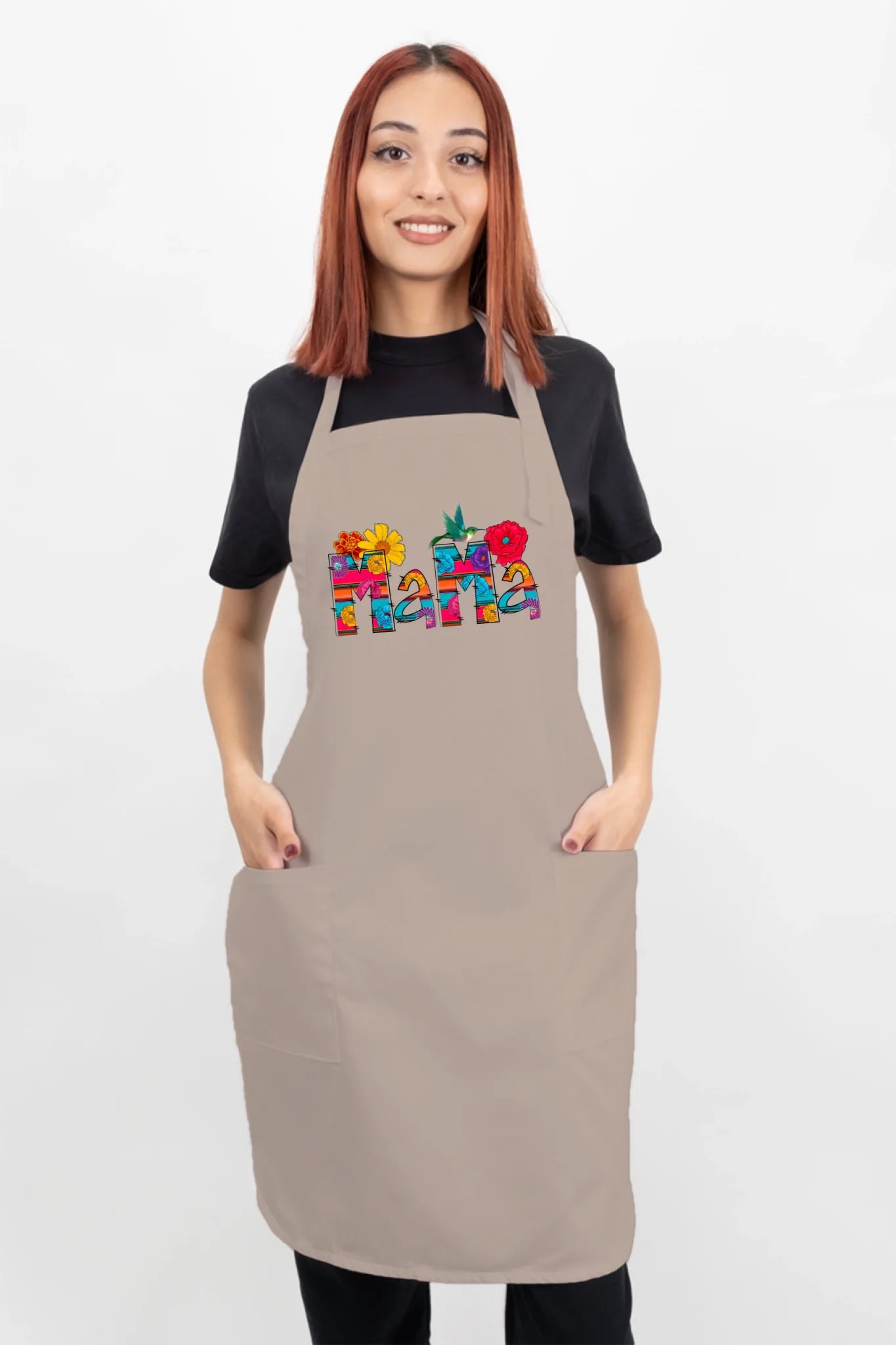 Vibrant Floral Serape Mama Apron