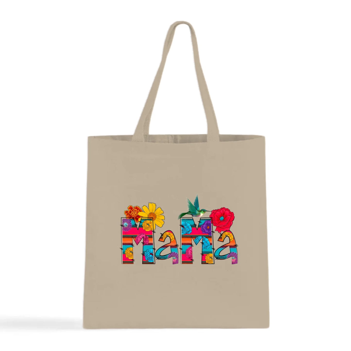 Vibrant Floral Serape Mama Tote Bag