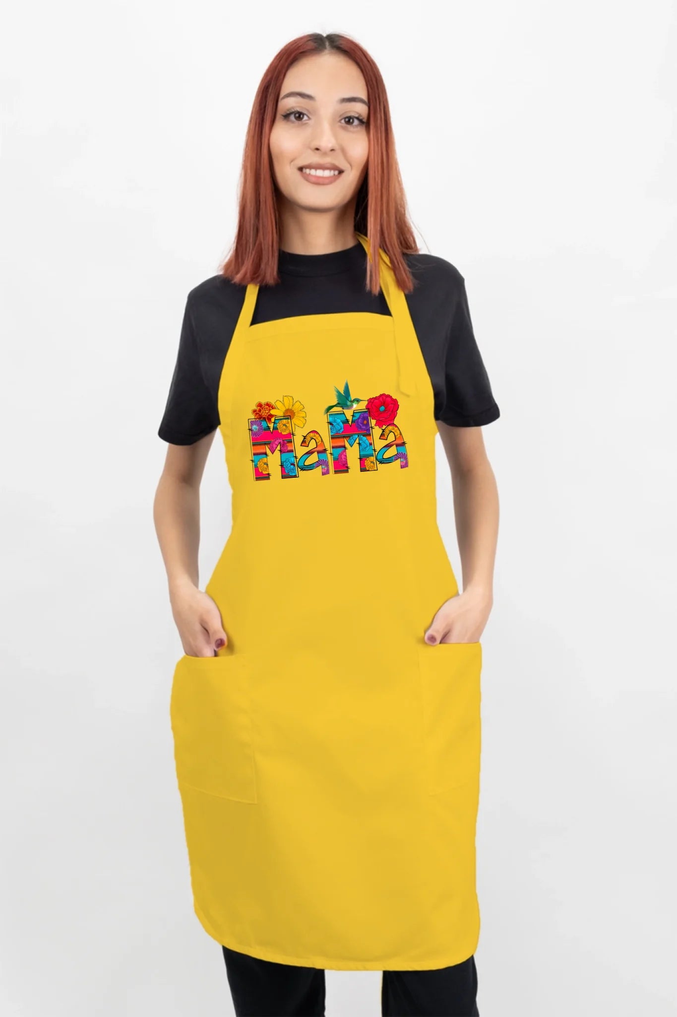 Vibrant Floral Serape Mama Apron