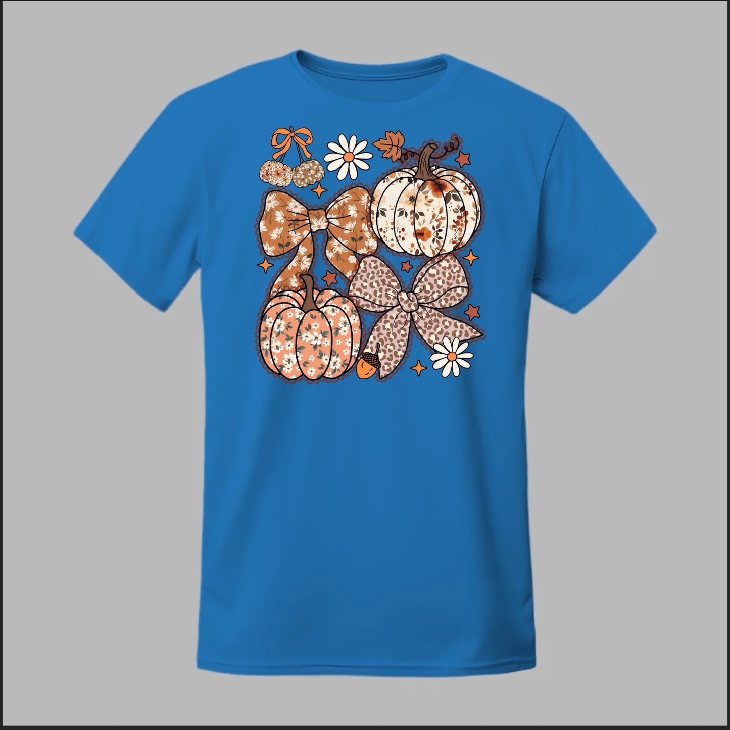 Floral Pumpkins & Bows Tee