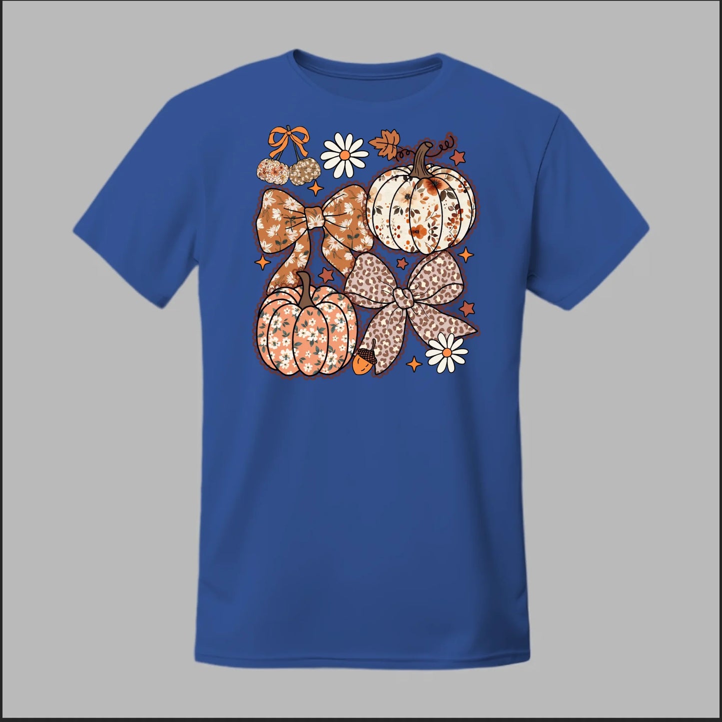 Floral Pumpkins & Bows Tee