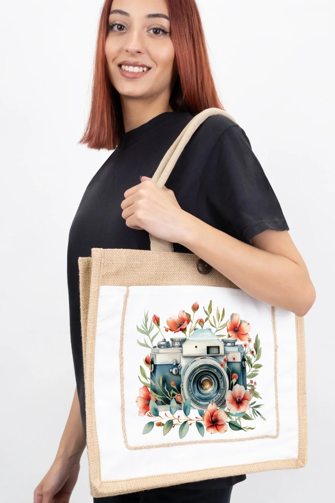 Floral Focus Tote Bag